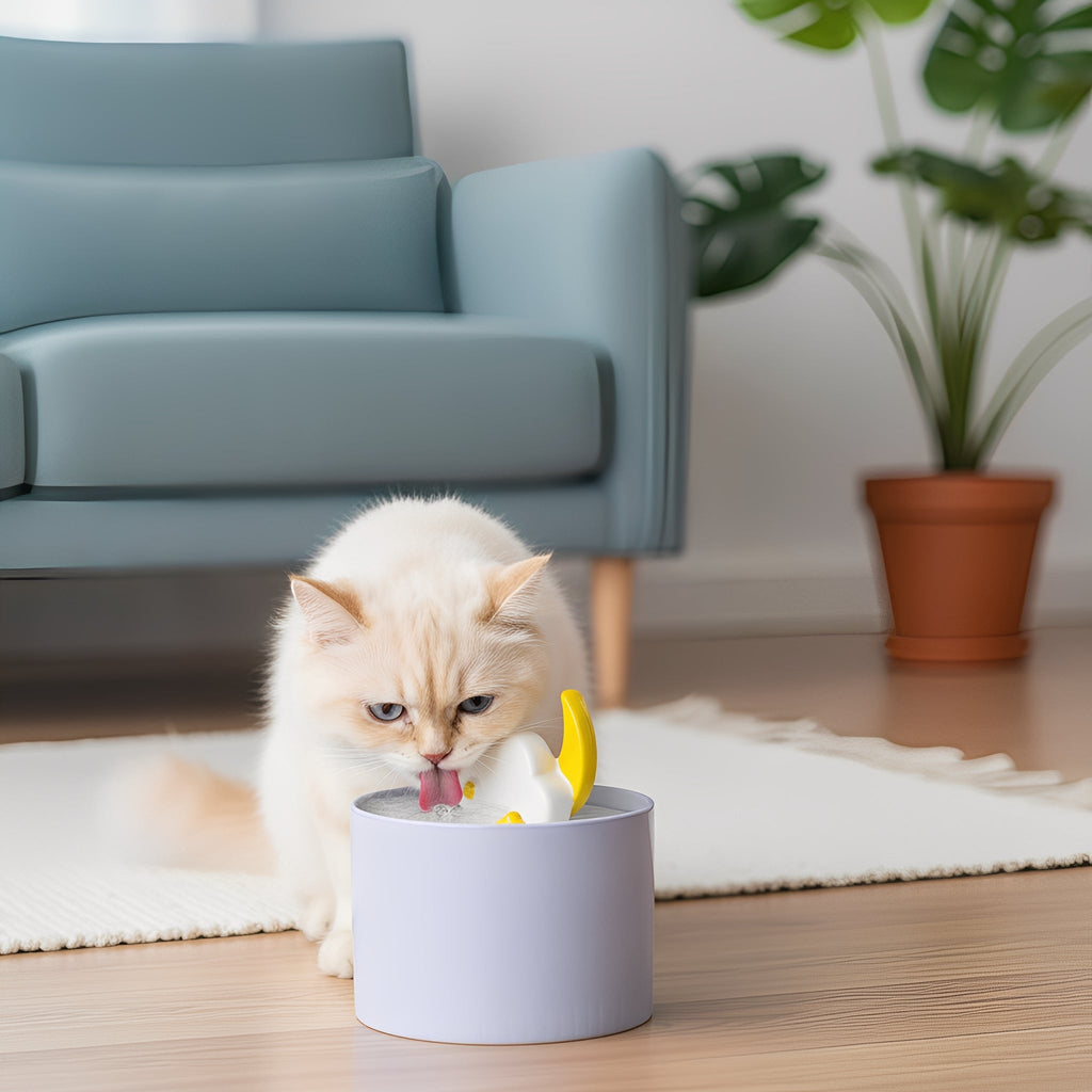 SafeSip - Katten Drinkfontein Keramisch Stil met Filter - Mivero