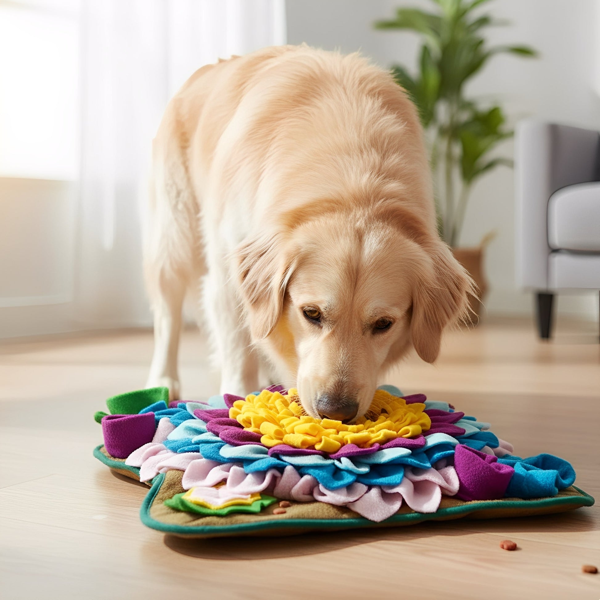 ScentNest - Snuffelmat Hond Interactief Machinewasbaar Tegen Verveling Puzzel - Mivero
