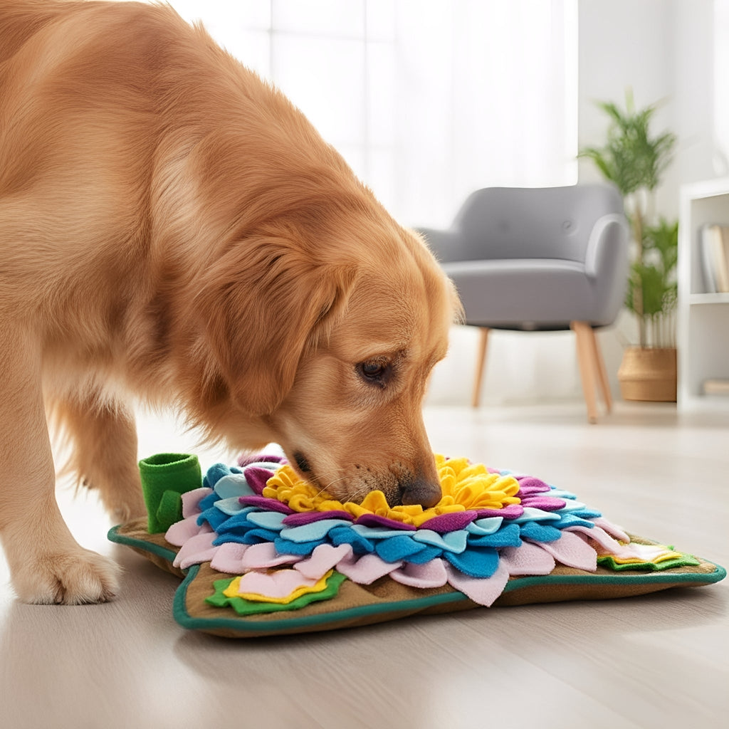 ScentNest - Snuffelmat Hond Interactief Machinewasbaar Tegen Verveling Puzzel - Mivero