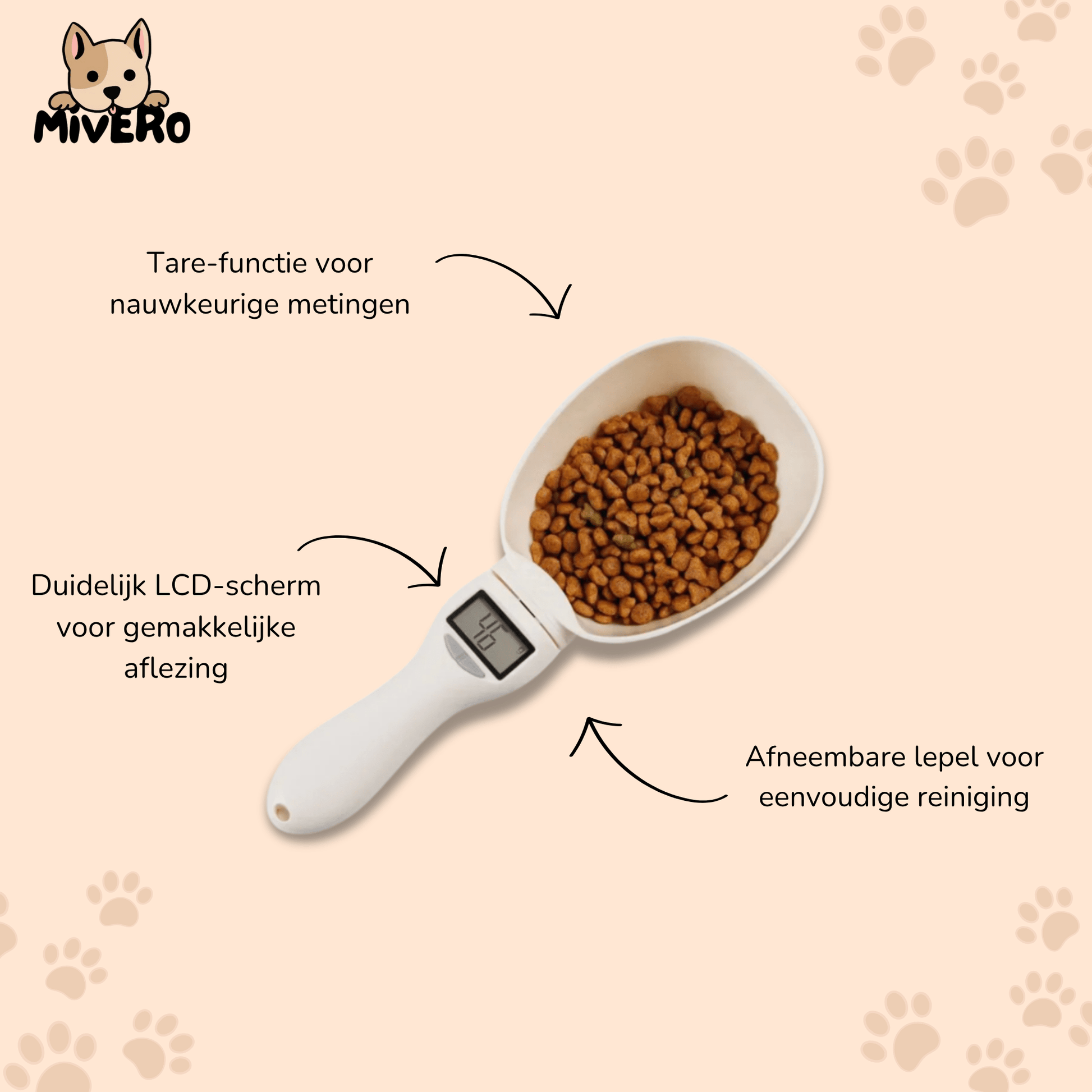 ScoopScale - Digitale Honden Weeglepel - Mivero