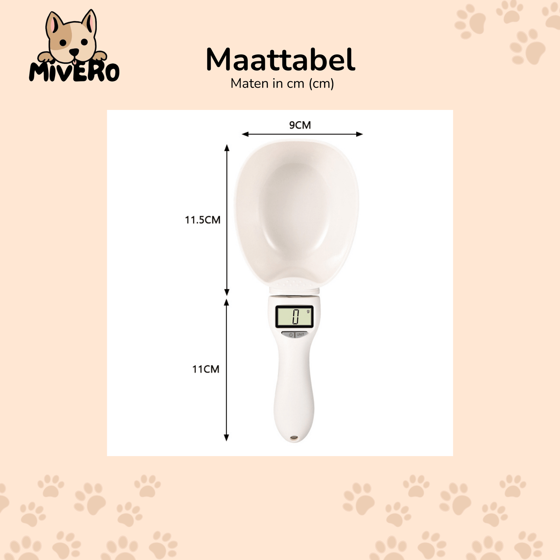 ScoopScale - Digitale Honden Weeglepel - Mivero