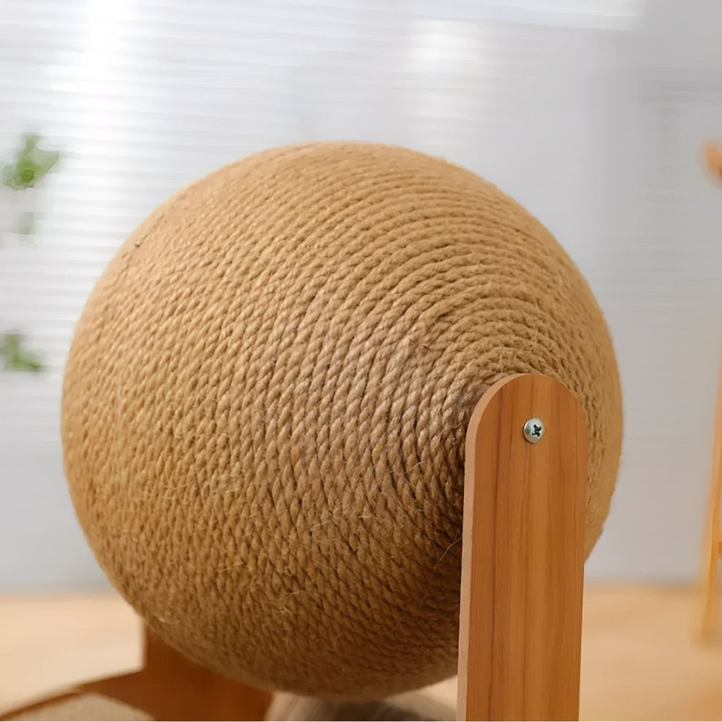 ScratchSphere - Interactief Katten Krabpaal met Sisalbal - Mivero