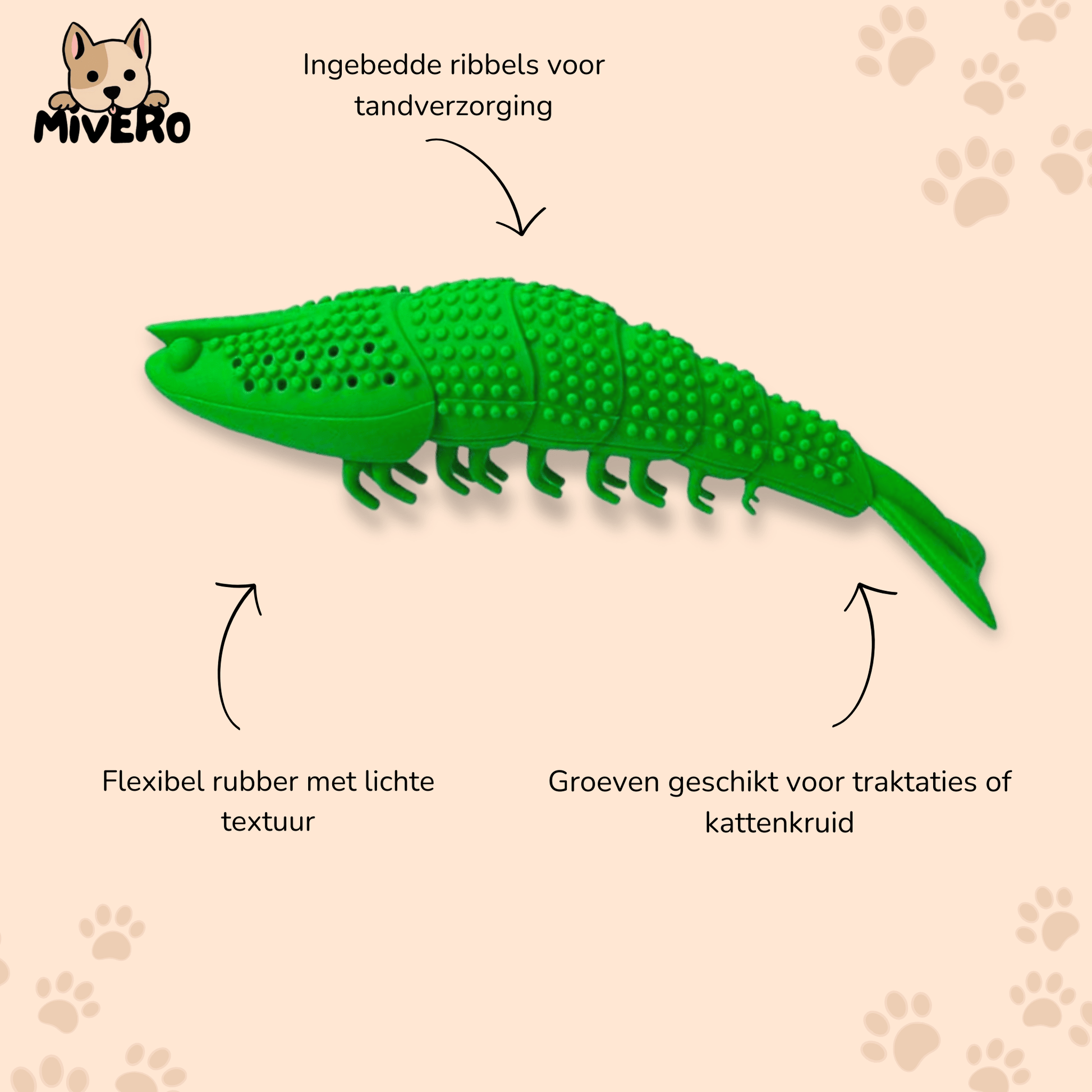 Shrimpure - Reinigend Kattenkauwspeeltje - Mivero