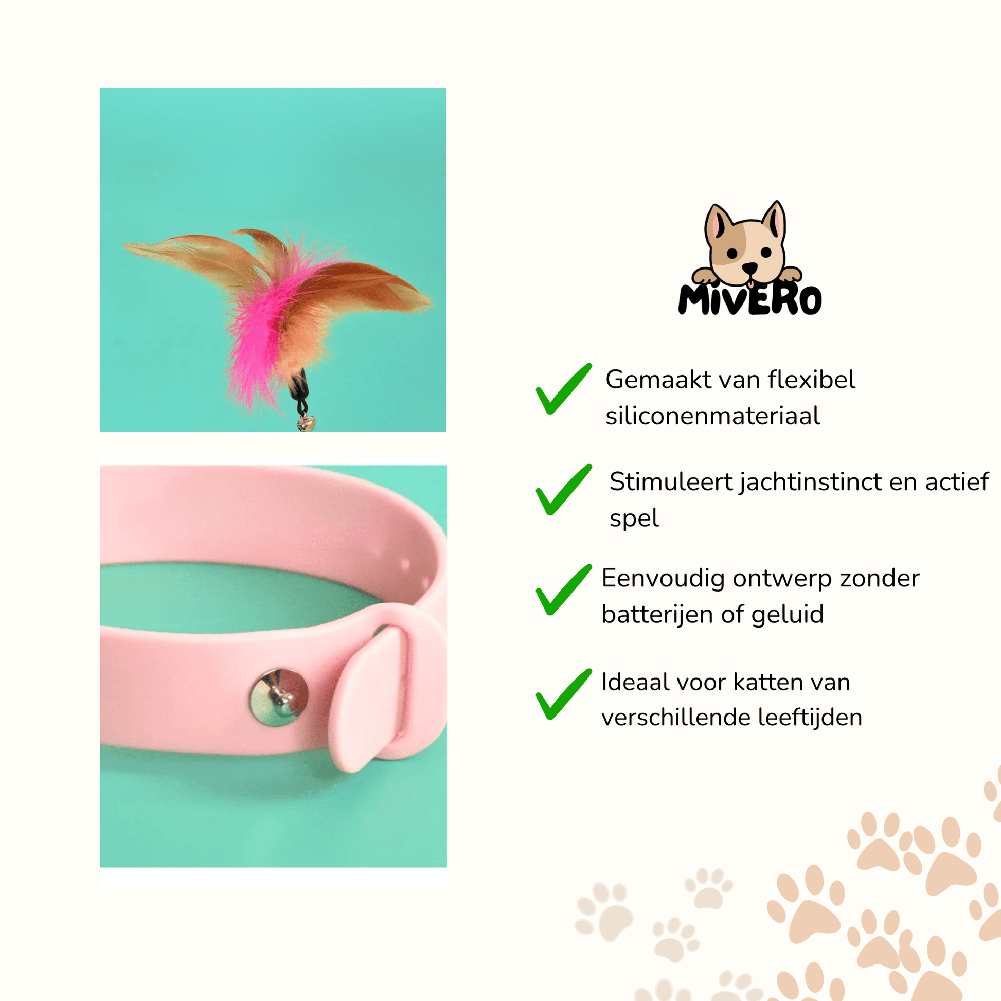 Silipet - Interactieve Veer Kattenstok - Mivero