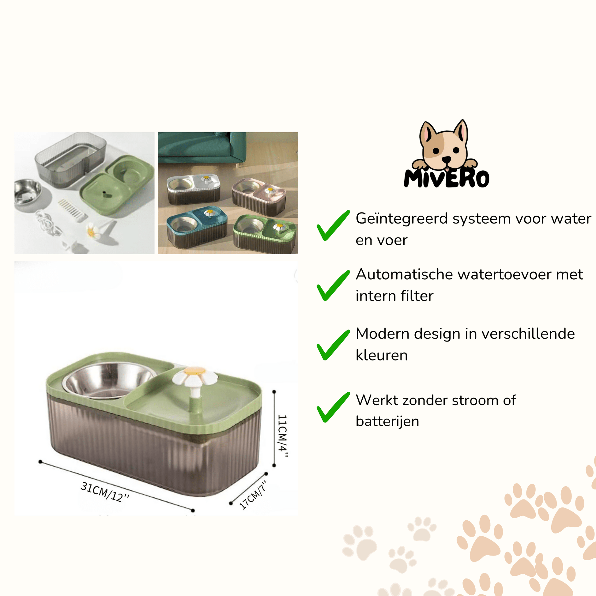 Sippurr - Filterloze Automatische Huisdierenbak - Mivero