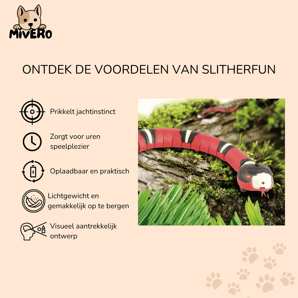 SlitherFun - Interactieve Slangenrobot Huisdierenspeelgoed - Mivero