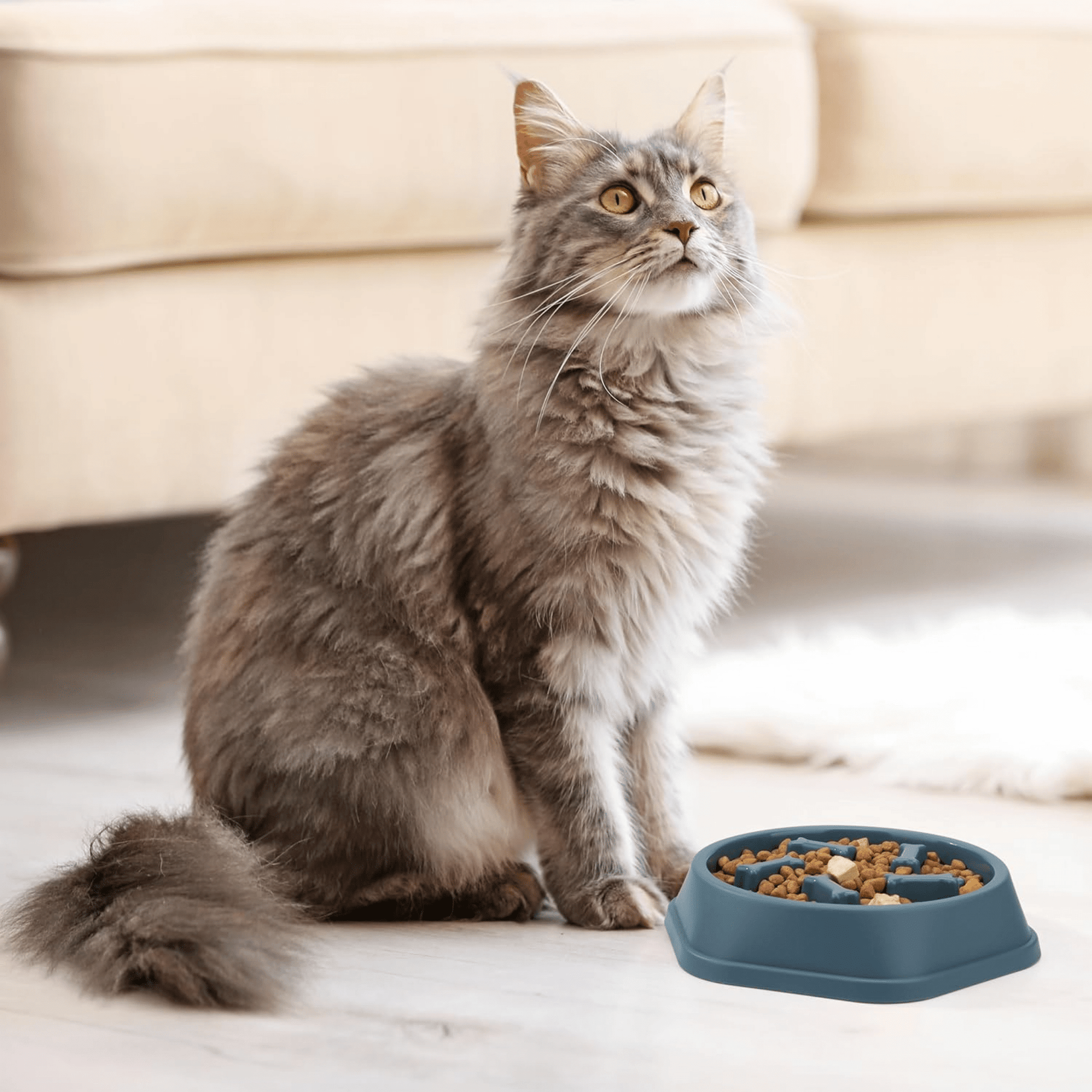 SlowBowl - Ergonomische Anti - Schrok Voerbak - Mivero