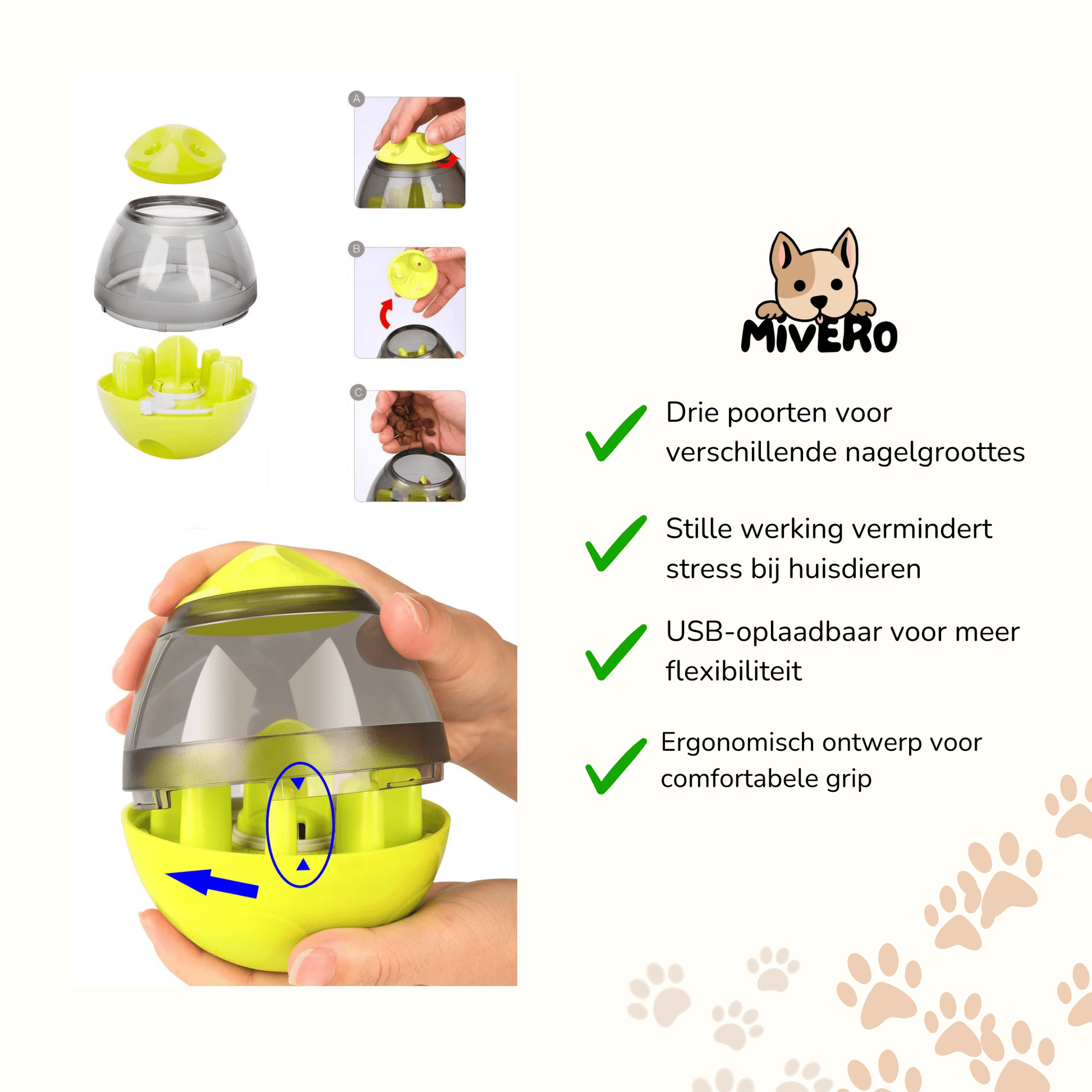 Snackle - Interactieve Voerdispenser Hondenspeeltje - Mivero