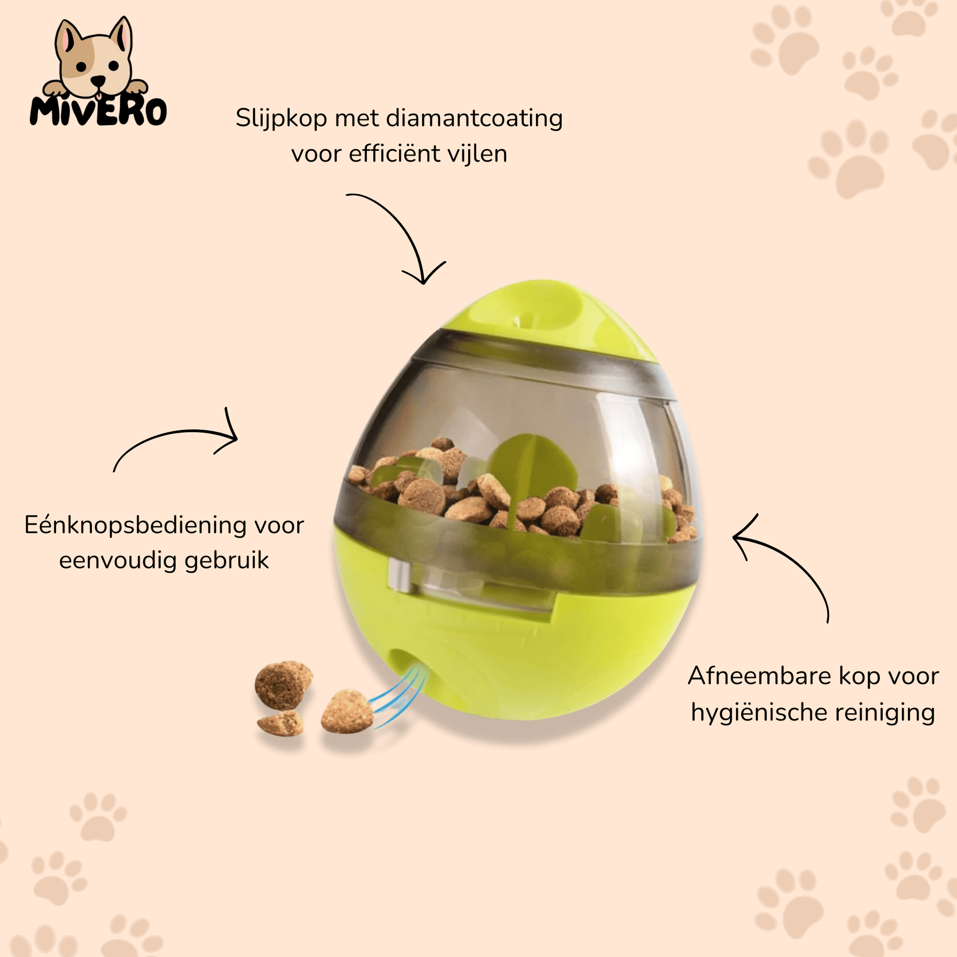 Snackle - Interactieve Voerdispenser Hondenspeeltje - Mivero