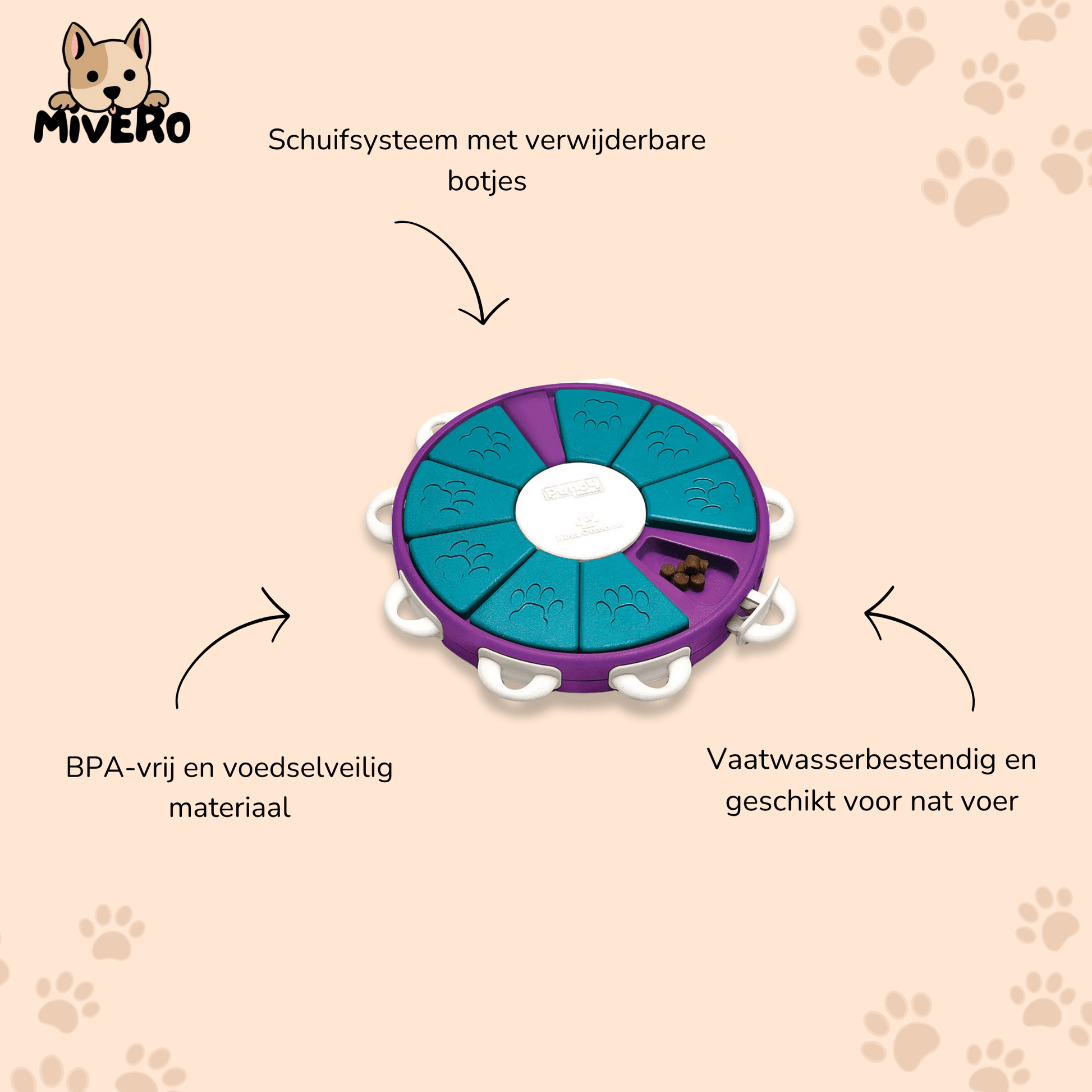 SnackMaze - Interactieve Vergrendelbare Hondenspeelgoed - Mivero
