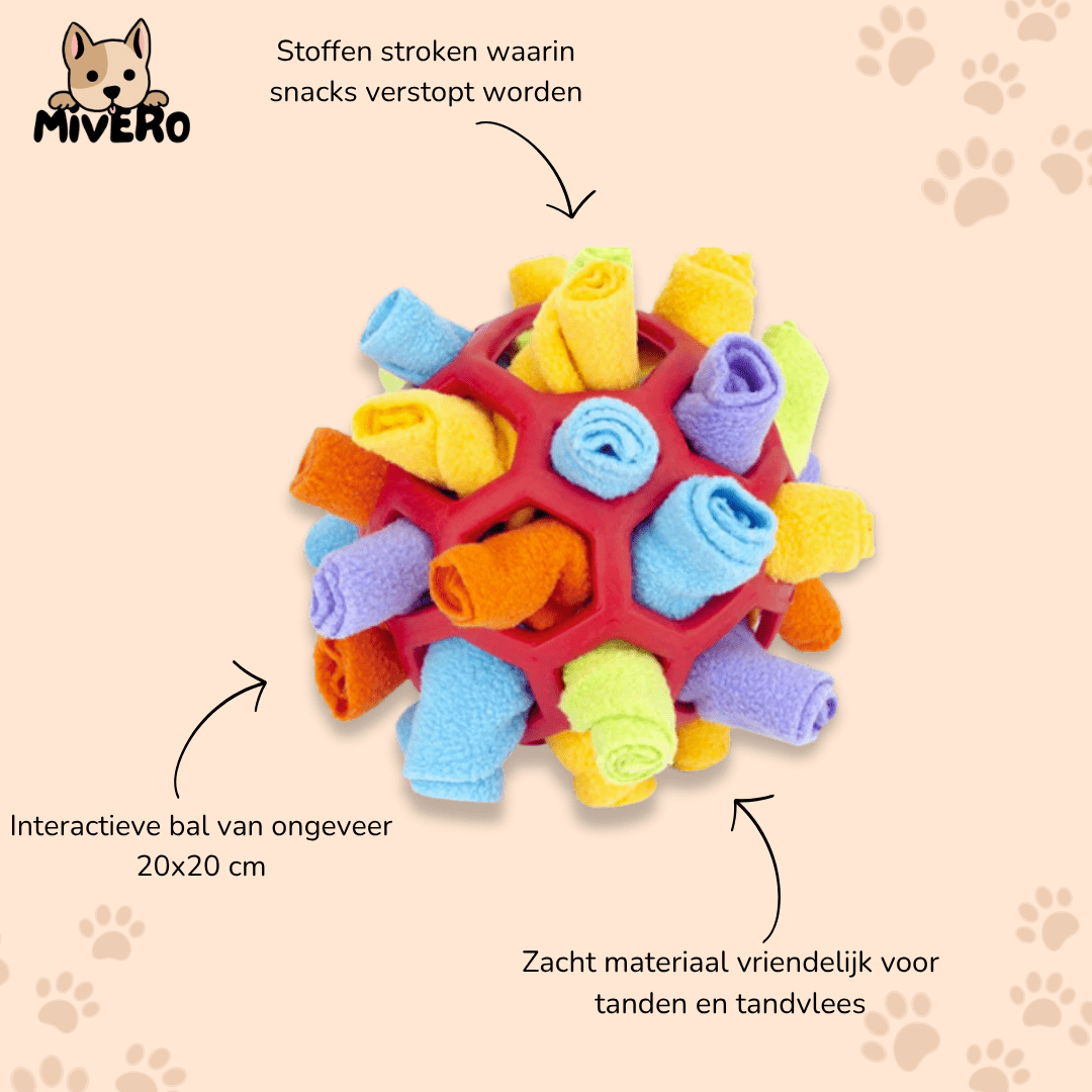 SniffleBall - Honden Snuffelbal Interactief Hondenspeelgoed - Mivero