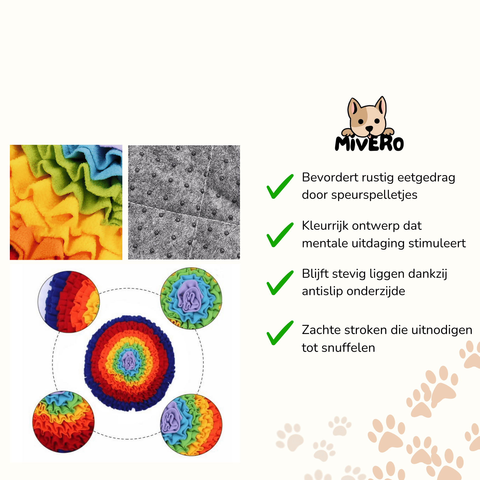 SniffTopia - Interactieve Fleece Snuffelmat - Mivero