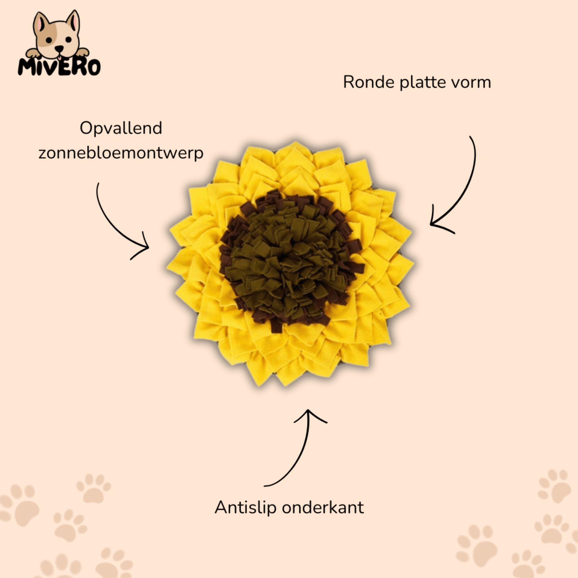 Snufflow - Interactieve Fleece Snuffelmat - Mivero