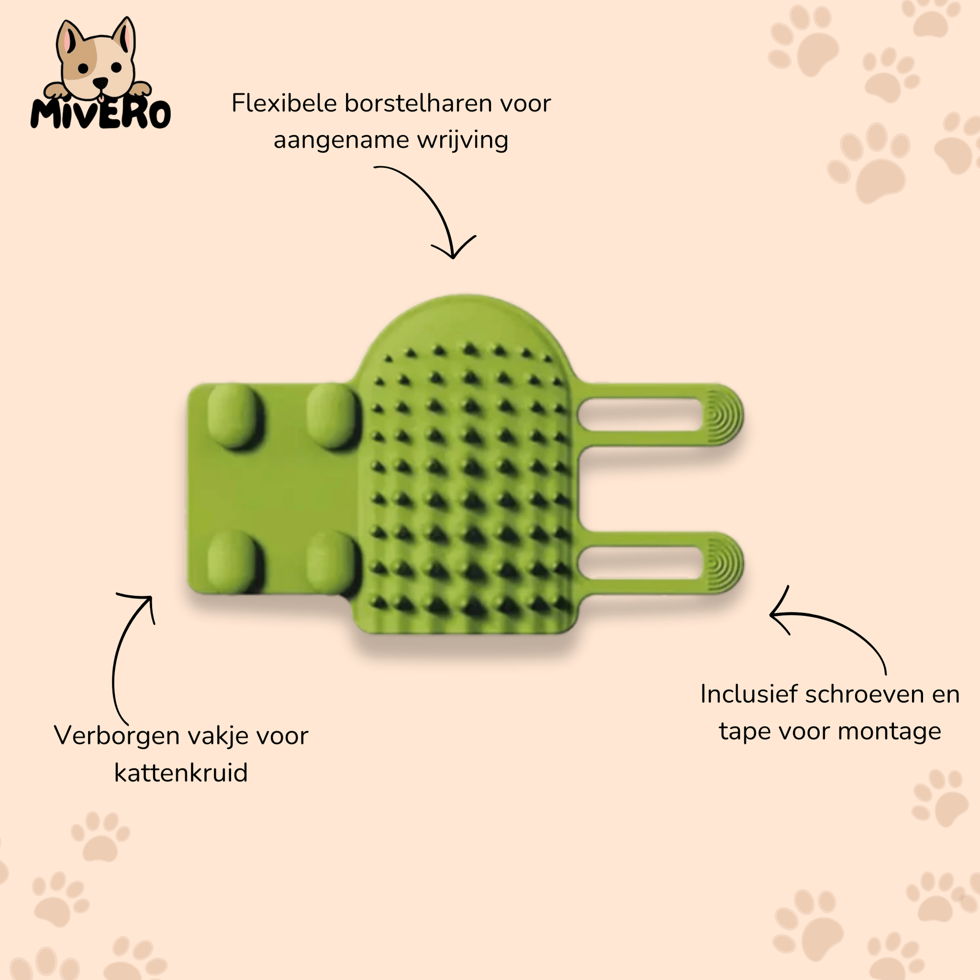 SnugComb - Zelfborstelende Kattenhoekborstel - Mivero