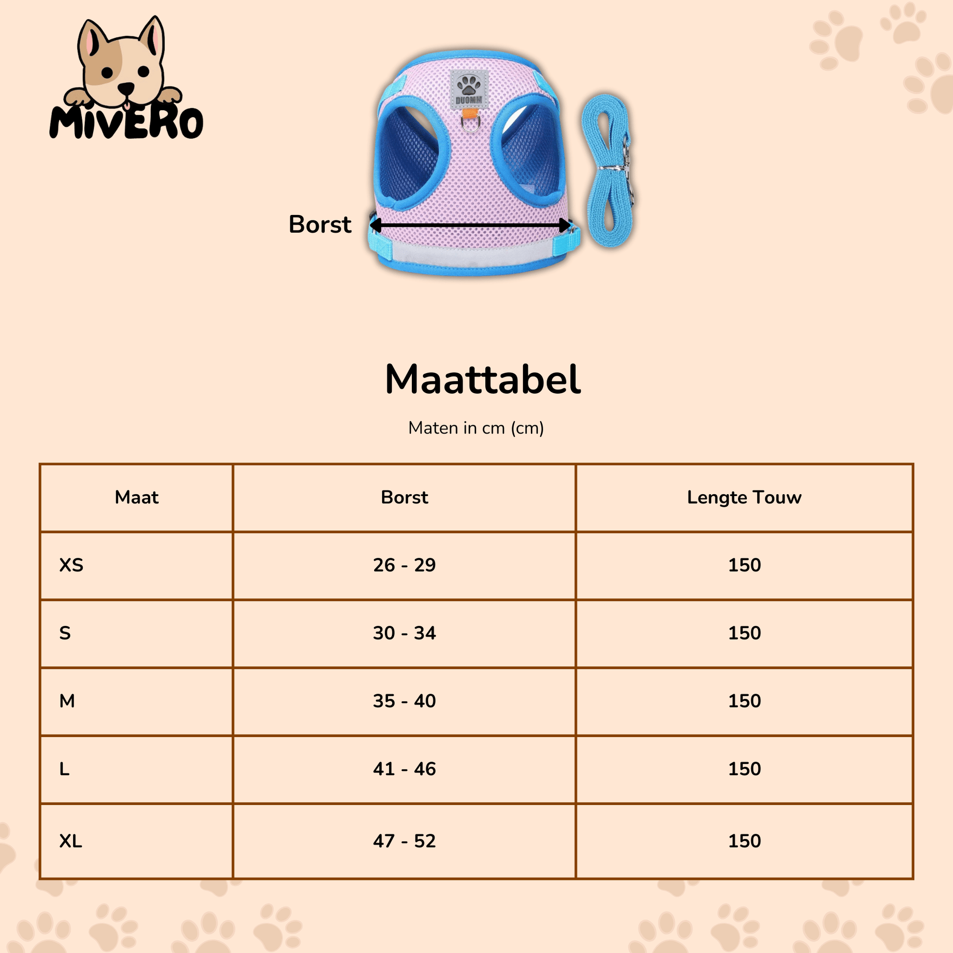 SnugFit - Ontsnappingsveilig Reflecterend Kattentuig - Mivero