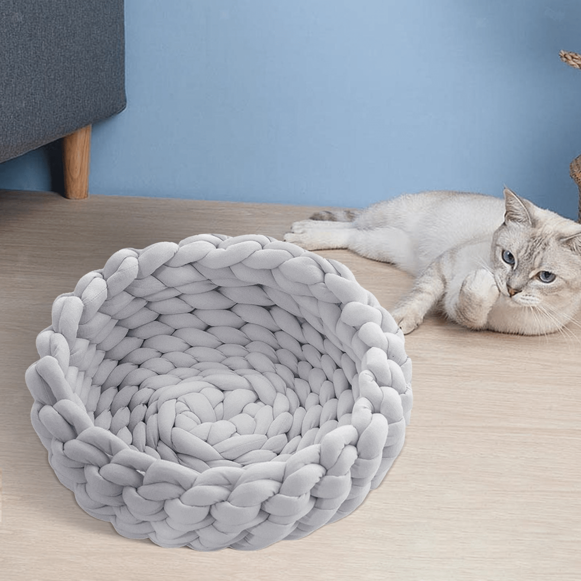 SnuggLea - Rond Koord Kattennest - Mivero