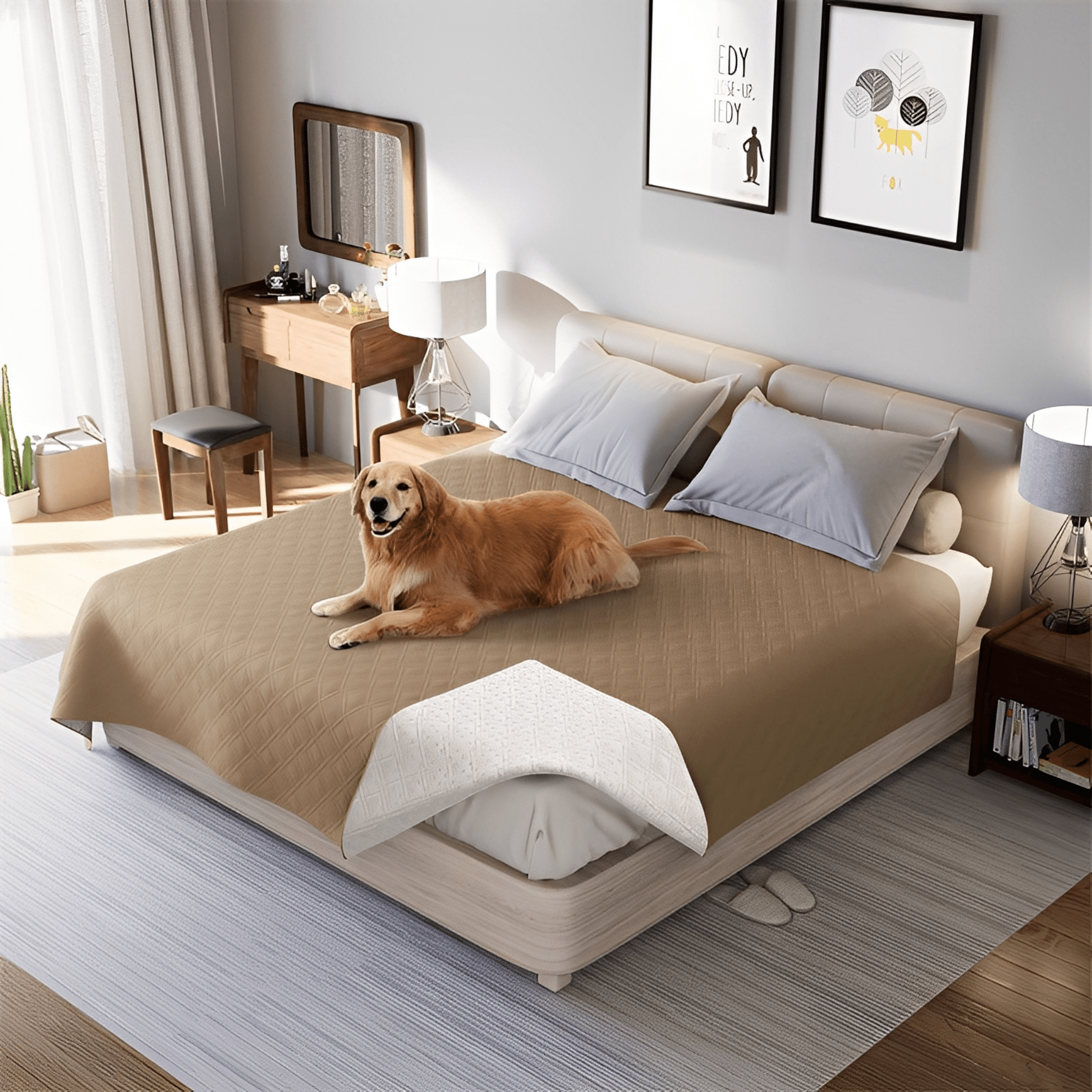 SnuggleBed - Waterdichte Antislip Bankhoes - Mivero