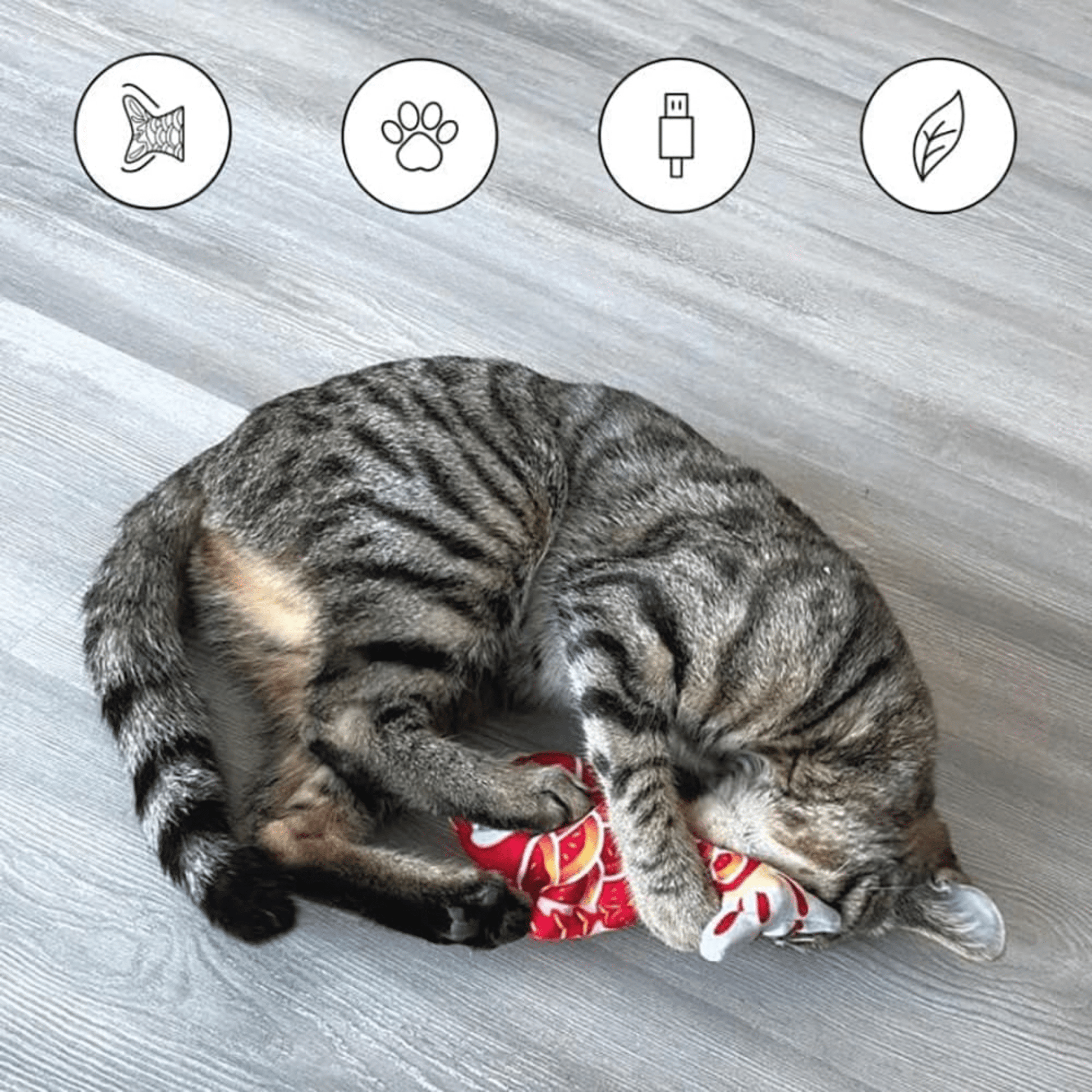 Snugglefin - Interactieve Catnip Kattenspeeltje - Mivero