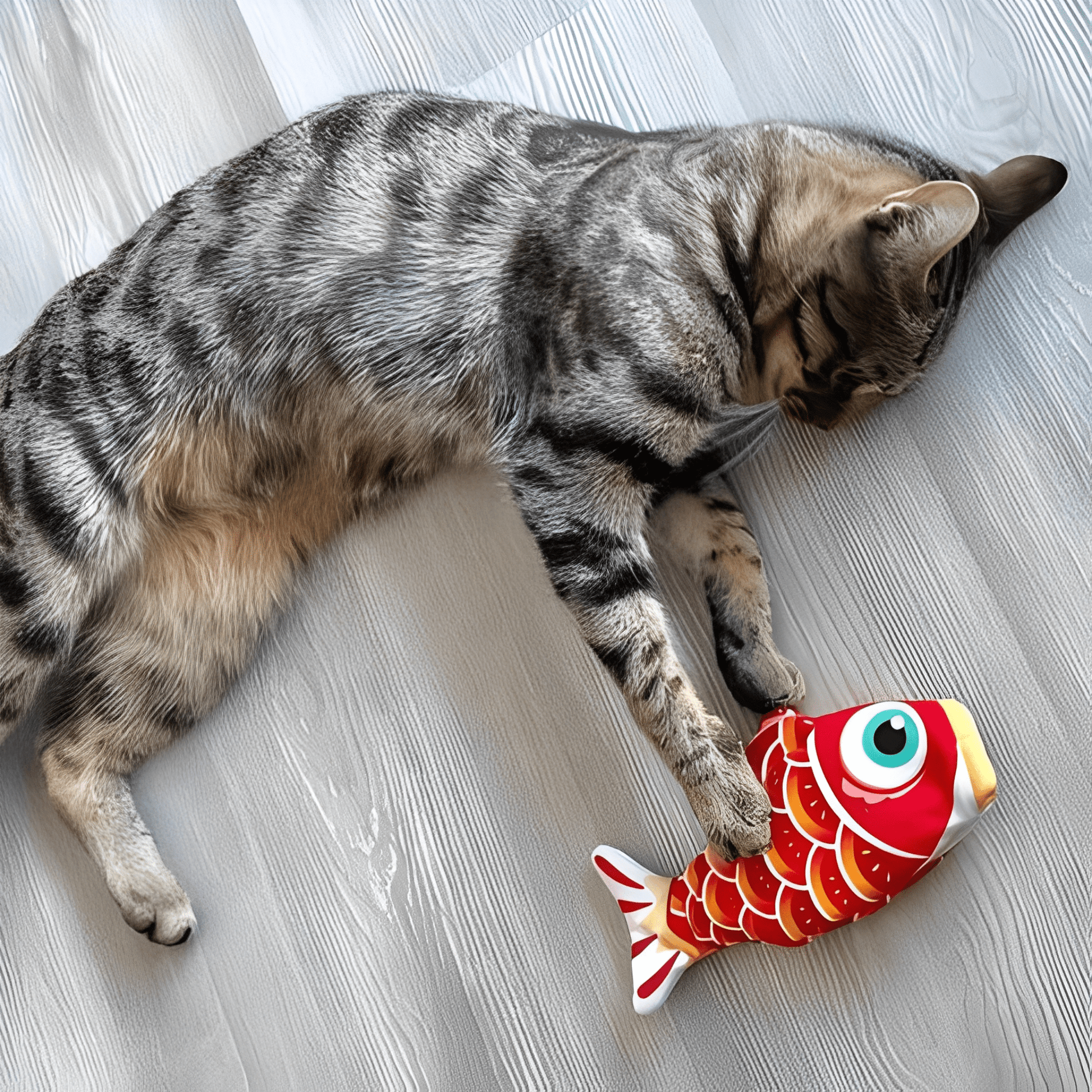 SnuggleFin - Kattenspeeltje Bewegende Vis met Kattenkruid - Mivero