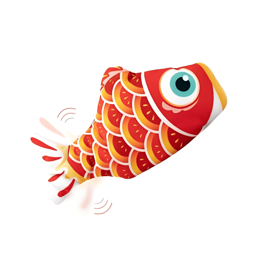 SnuggleFin - Kattenspeeltje Bewegende Vis met Kattenkruid - Mivero