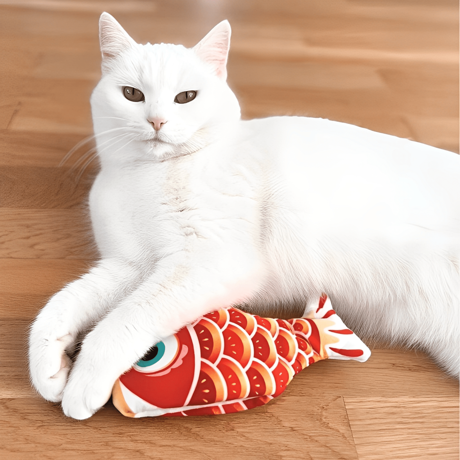 SnuggleFin - Kattenspeeltje Bewegende Vis met Kattenkruid - Mivero