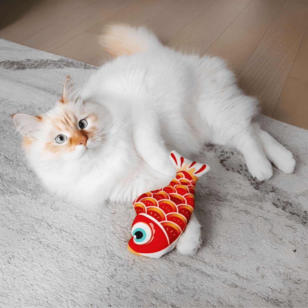 SnuggleFin - Kattenspeeltje Bewegende Vis met Kattenkruid - Mivero