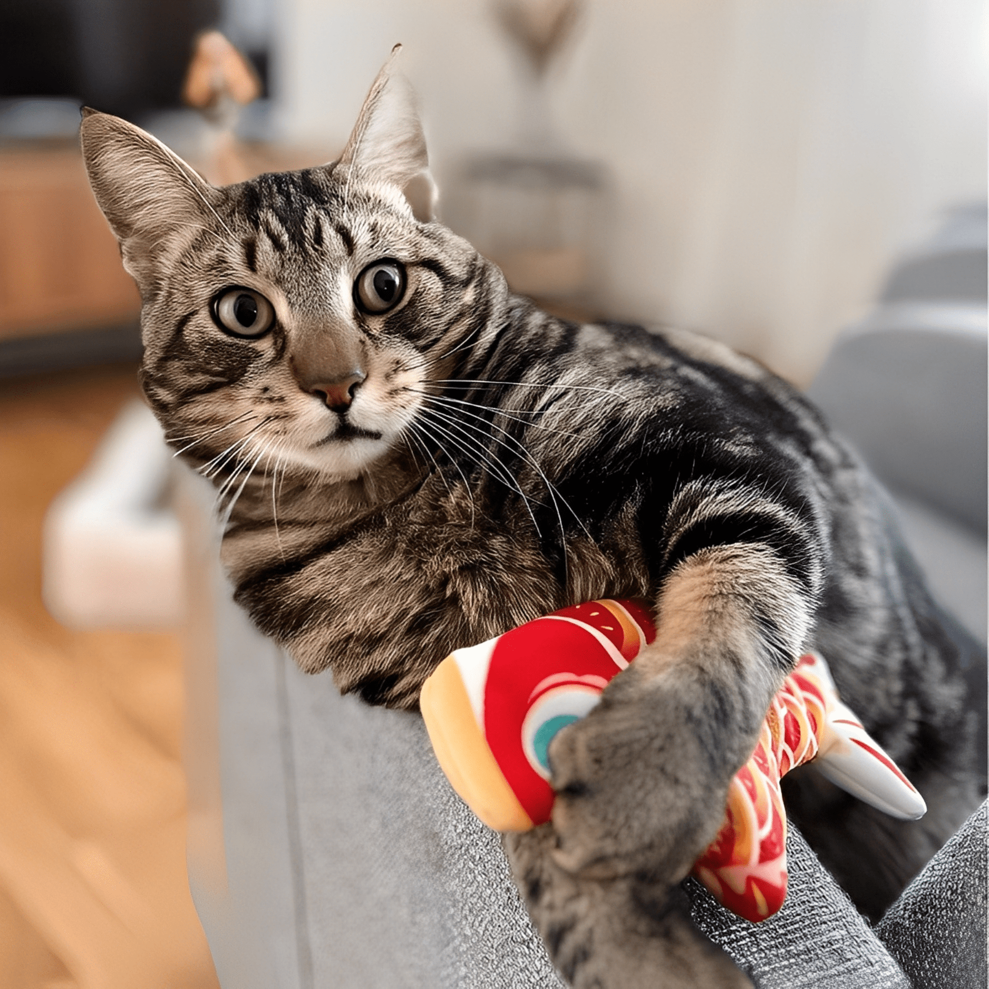 SnuggleFin - Kattenspeeltje Bewegende Vis met Kattenkruid - Mivero