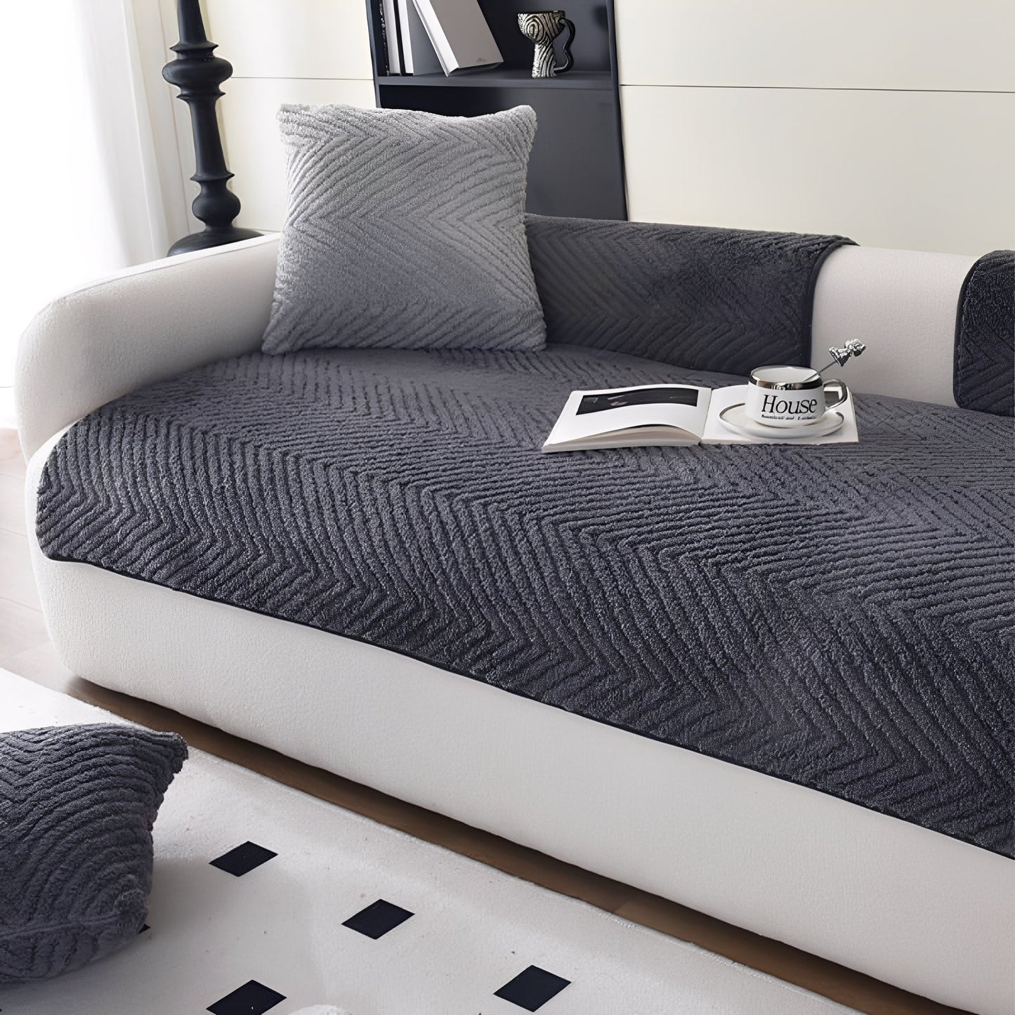 snuggrip - honden bankhoes antislip pluche - mivero
