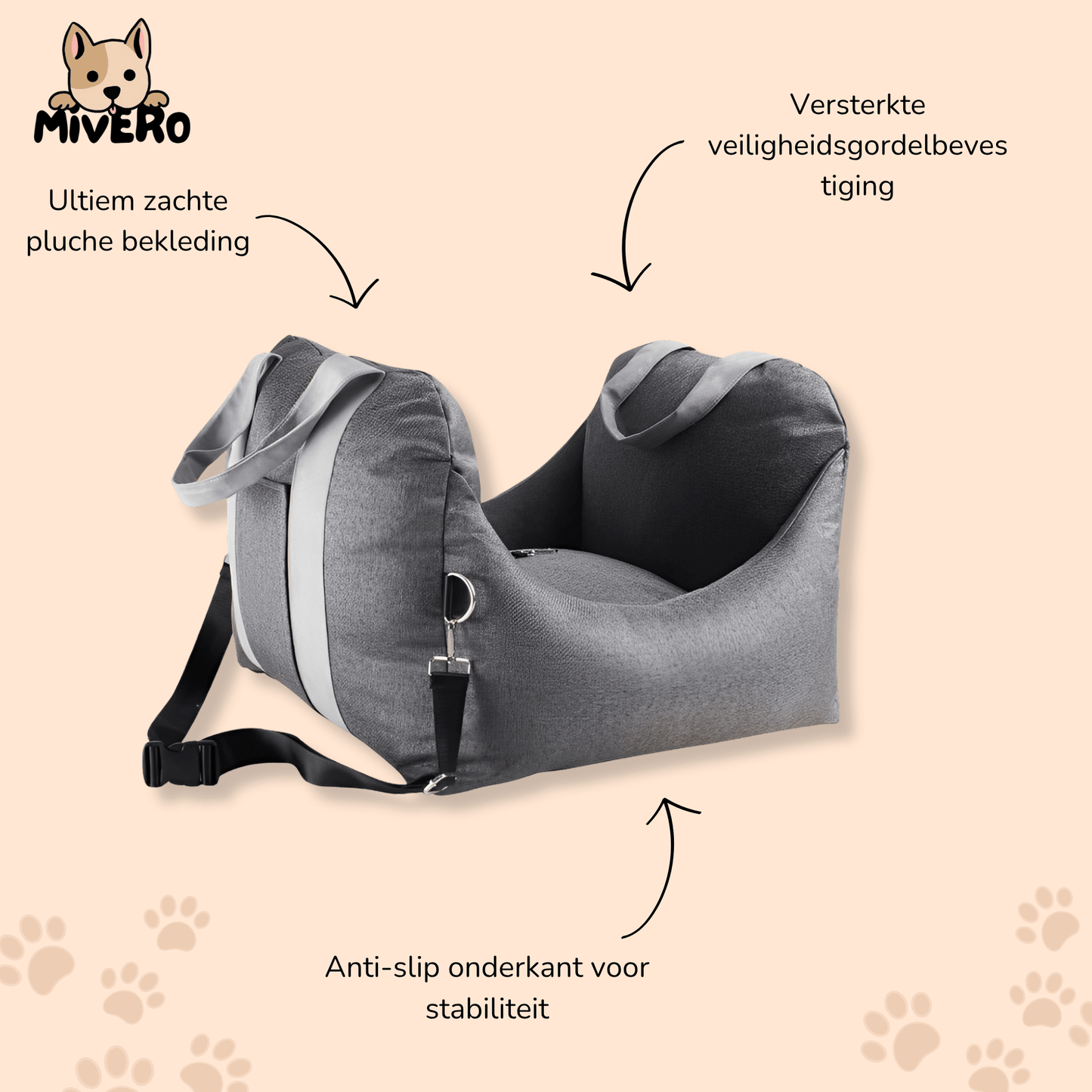 snugtrip - veilige comfortabele hondenzit - mivero