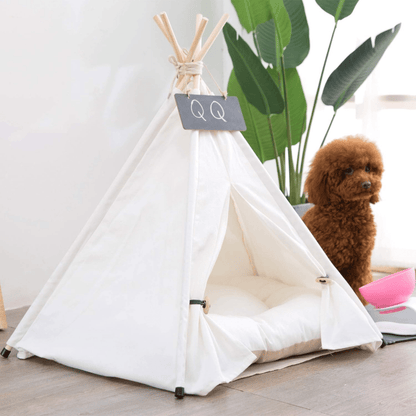 Snugwood - Houten Katoenen Hondenbed - Mivero