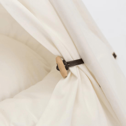 Snugwood - Houten Katoenen Hondenbed - Mivero