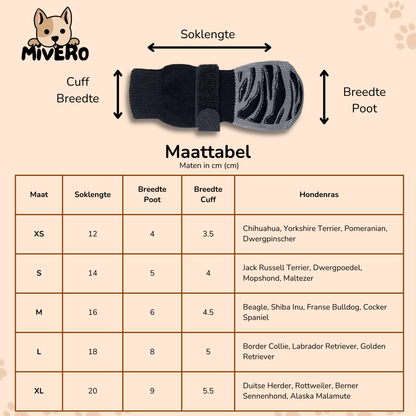 SteadyPaws - Antislip Honden Gripsokken - Mivero