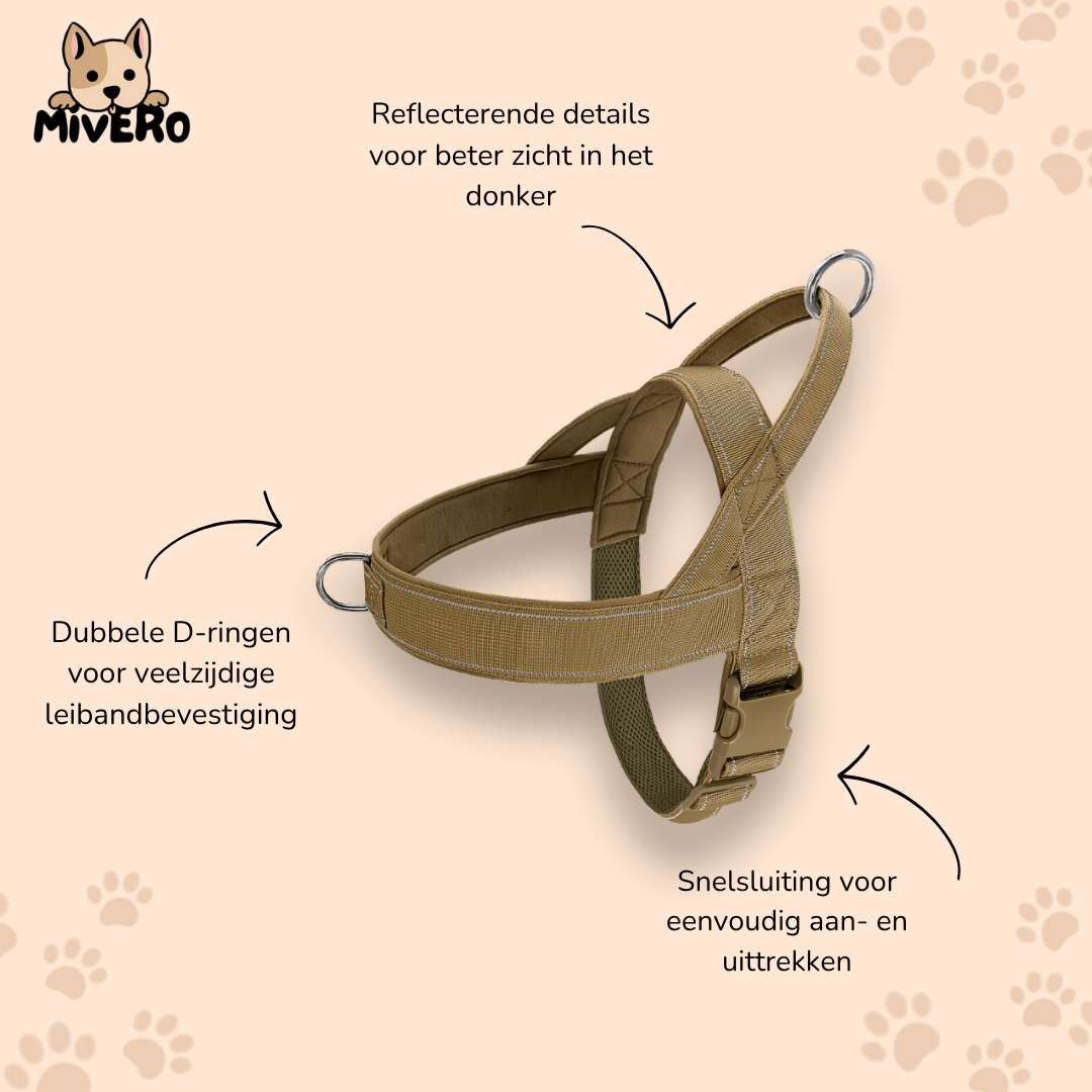 strapsure - no - pull verstelbaar hondentuig - mivero
