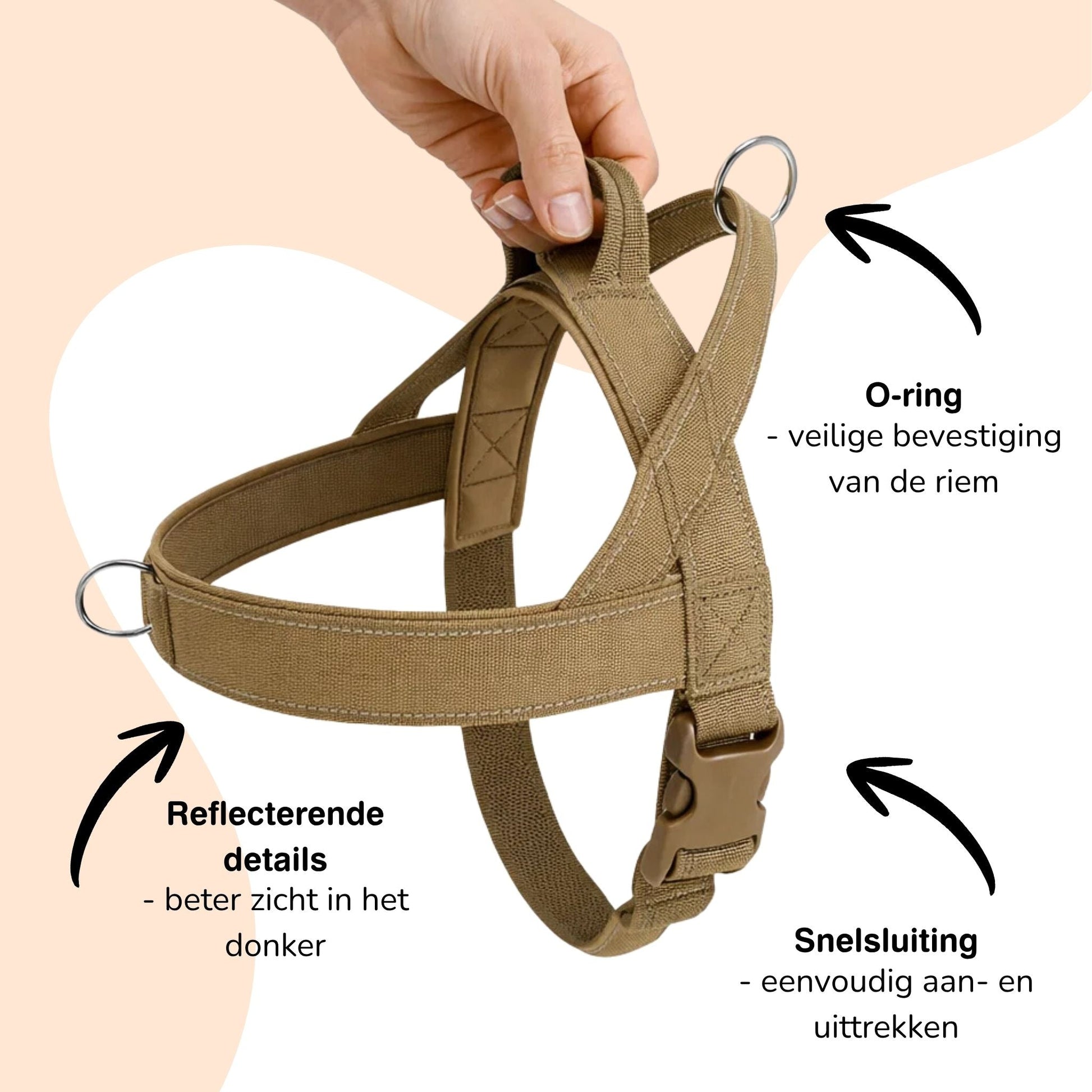 StrapSure - No - Pull Verstelbaar Hondentuig - Mivero