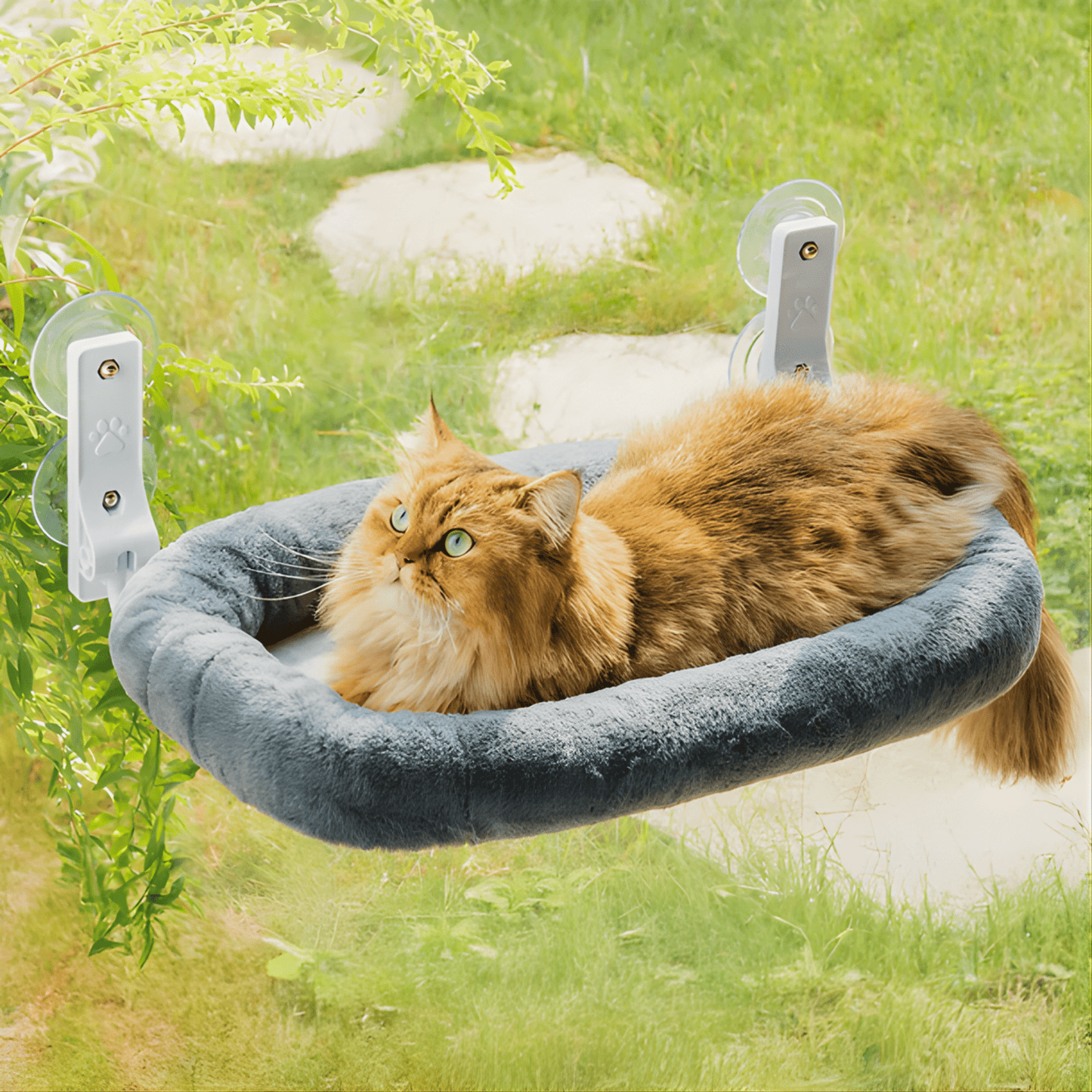 sunva - katten raamhangmat opvouwbaar met zuignappen - mivero
