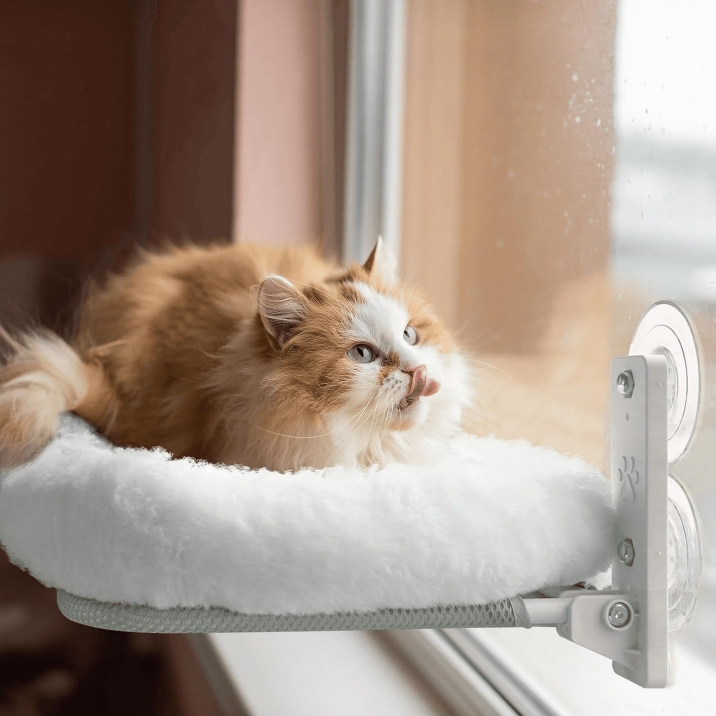 sunva - katten raamhangmat opvouwbaar met zuignappen - mivero