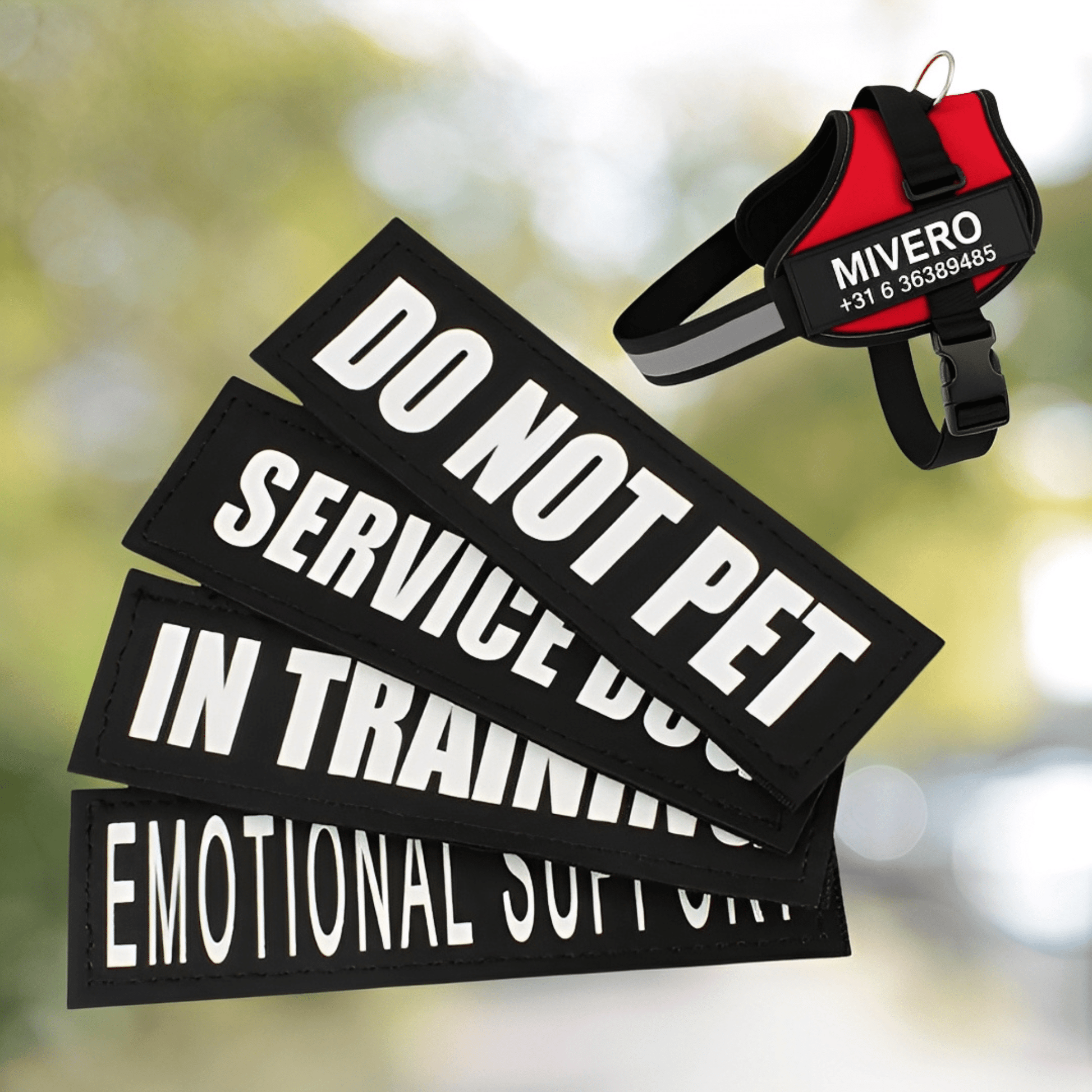 Taglet - Gepersonaliseerde Velcro Hondentag - Mivero