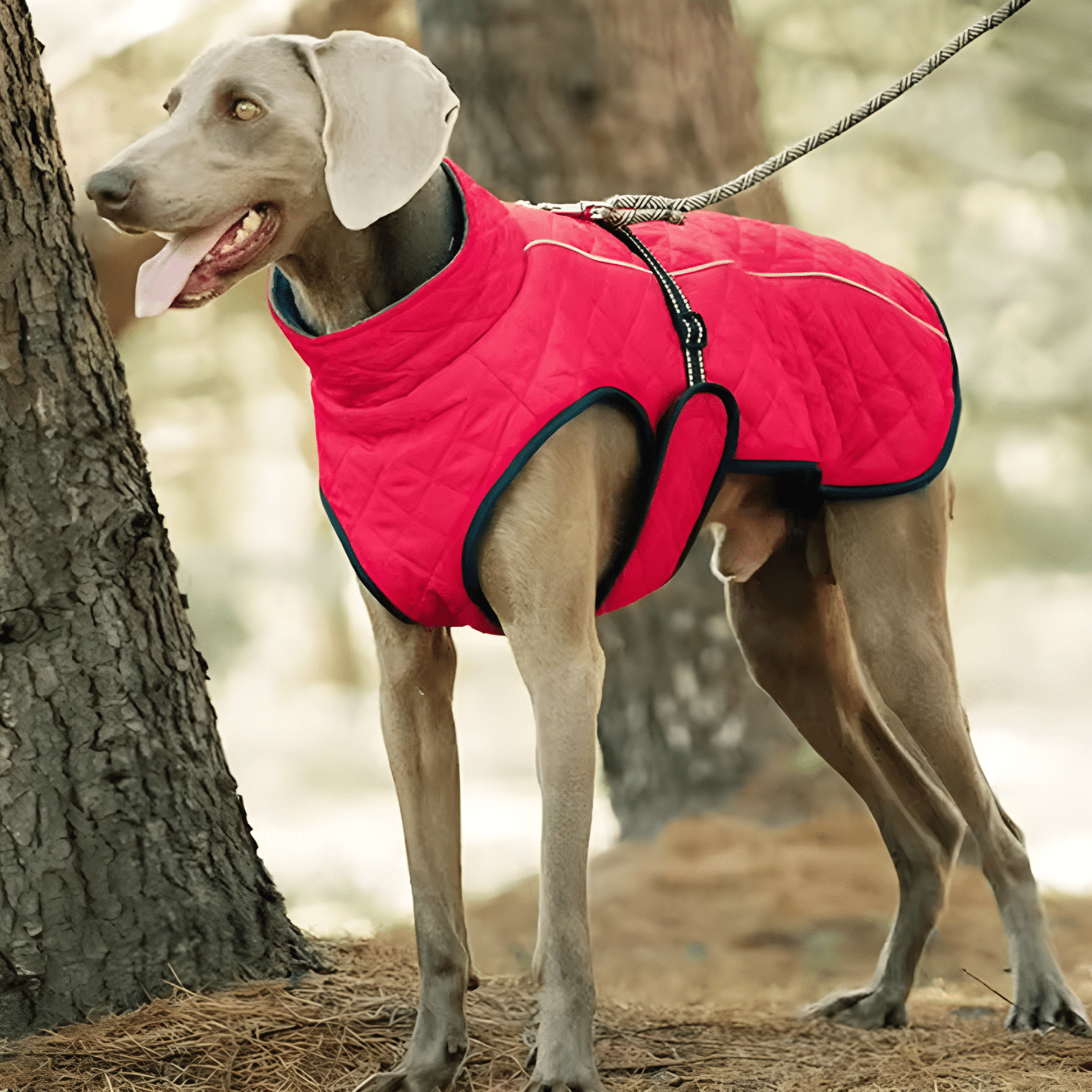 Thermutt - Fleecevoering Honden Winterjas met Tuigopening - Mivero