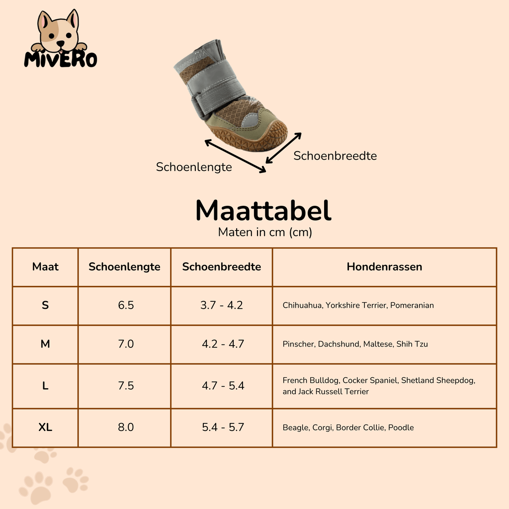 TrailPaws - Beschermende Antislip Hondenschoenen - Mivero