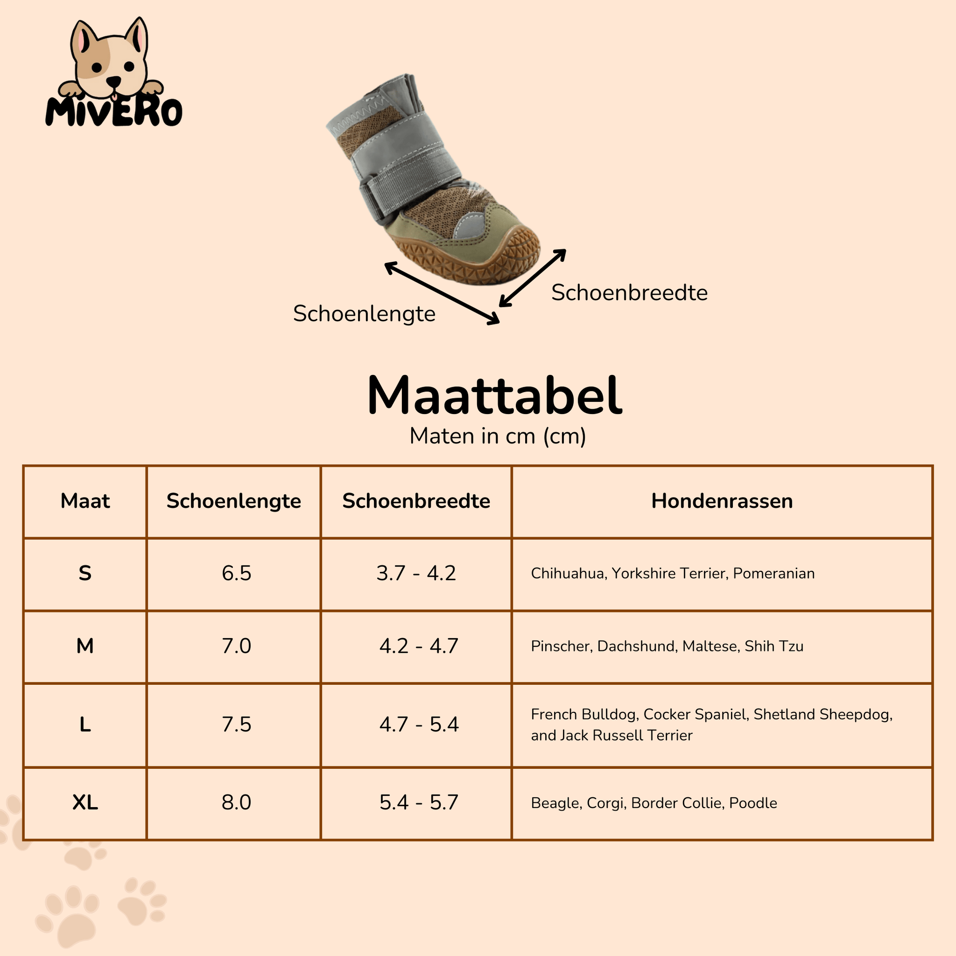 TrailPaws - Beschermende Antislip Hondenschoenen - Mivero