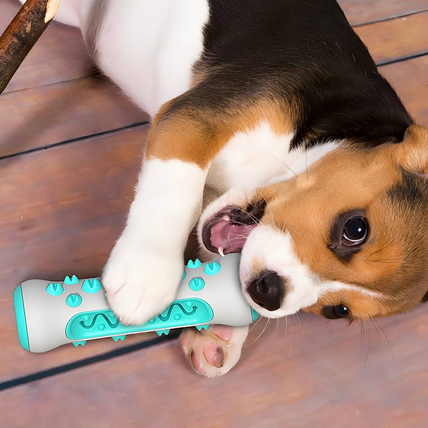 tuffbite - honden kauwbot vulbaar met snacks - mivero