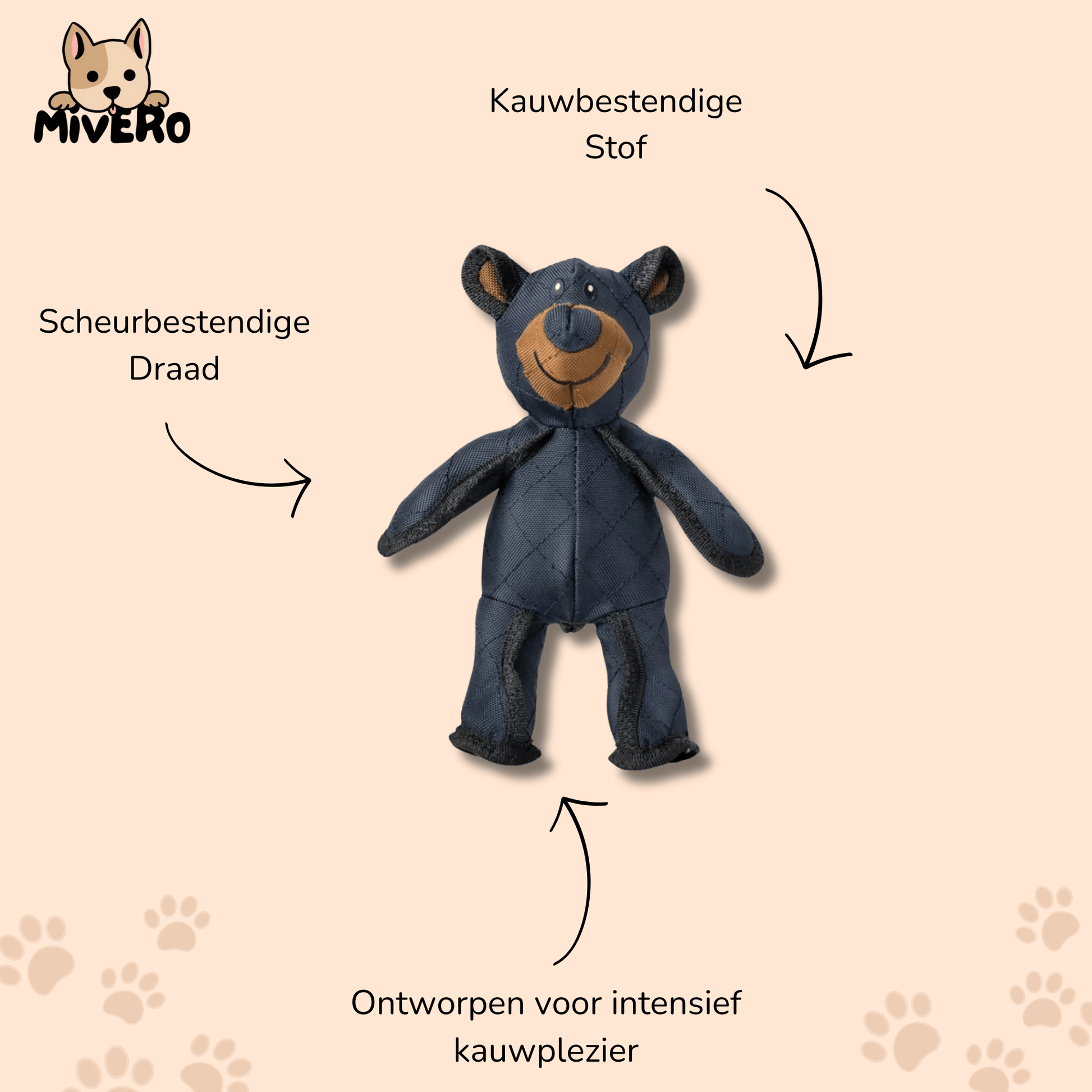 TuffSnugg - Kauwbestendig Knuffel Speeltje - Mivero