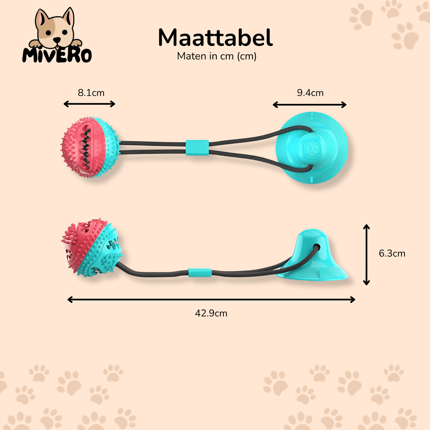 tugmax - interactief tug hondspeeltje - mivero