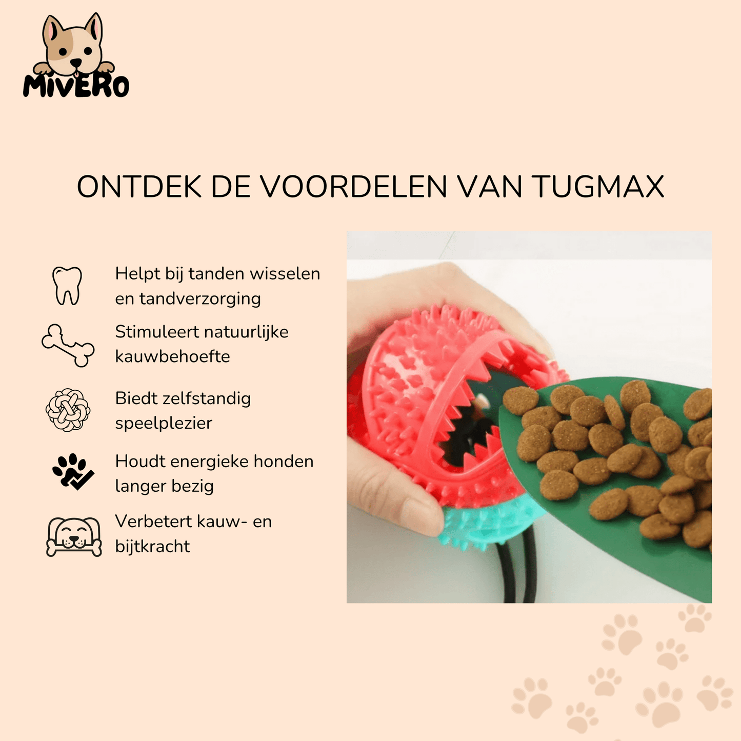 tugmax - interactief tug hondspeeltje - mivero