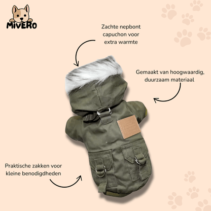WarmBark - Winddichte Warme Hondenjasje - Mivero