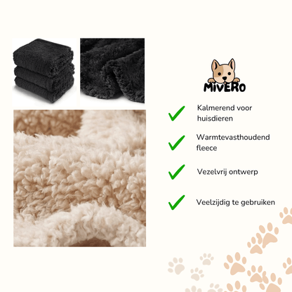 WarmWoof - Pluche Fleece Huisdierdeken - Mivero