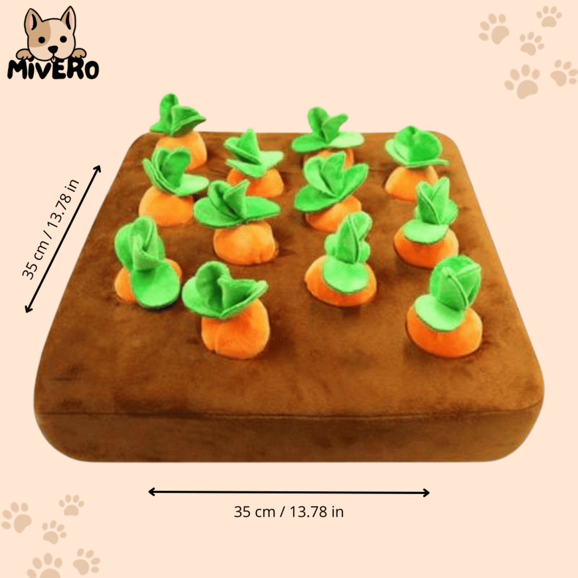 Wortelspel - Honden Snuffelmat Voerpuzzel Speelgoed - Mivero