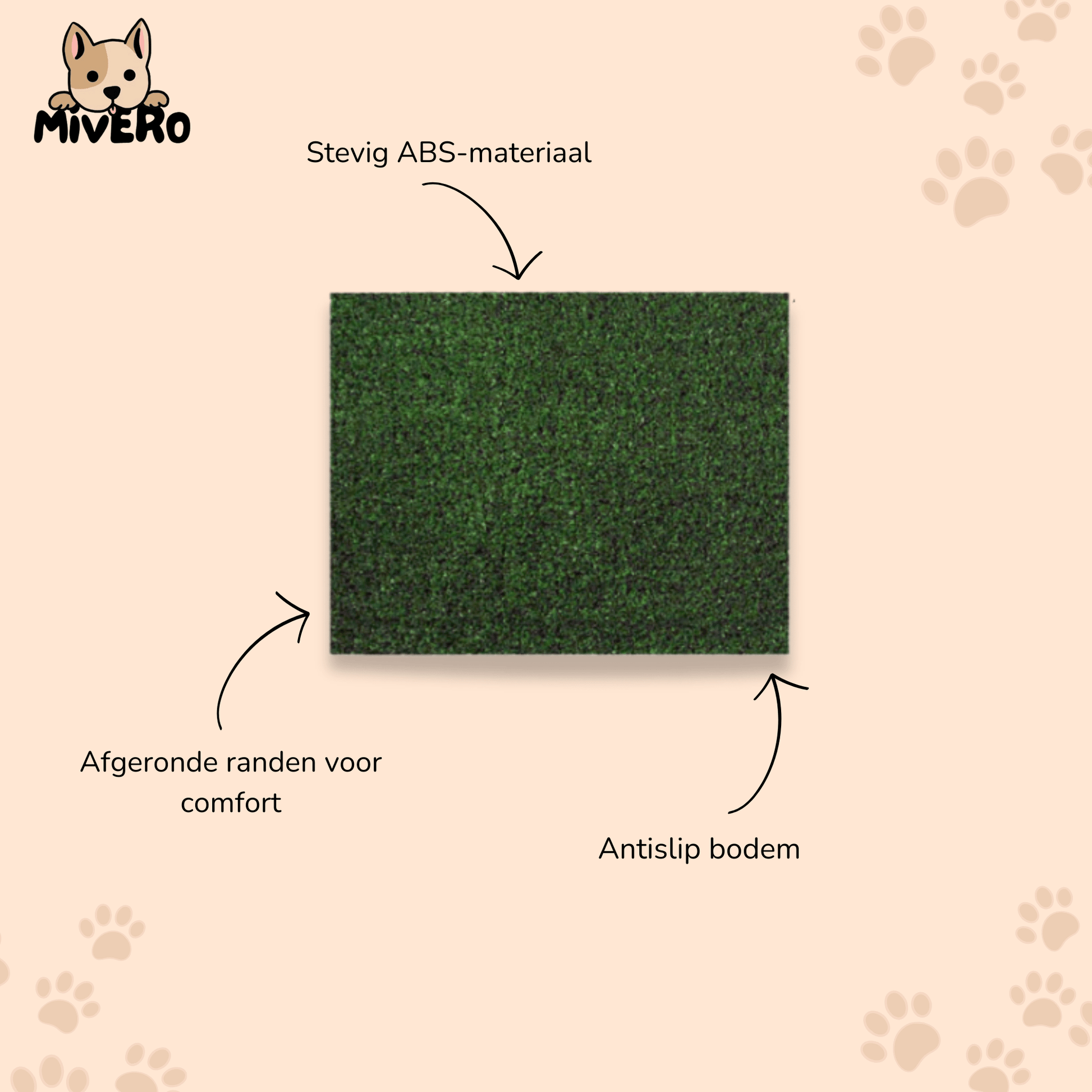 Zenvana - Grasachtige Toiletmat Huisdieren - Mivero