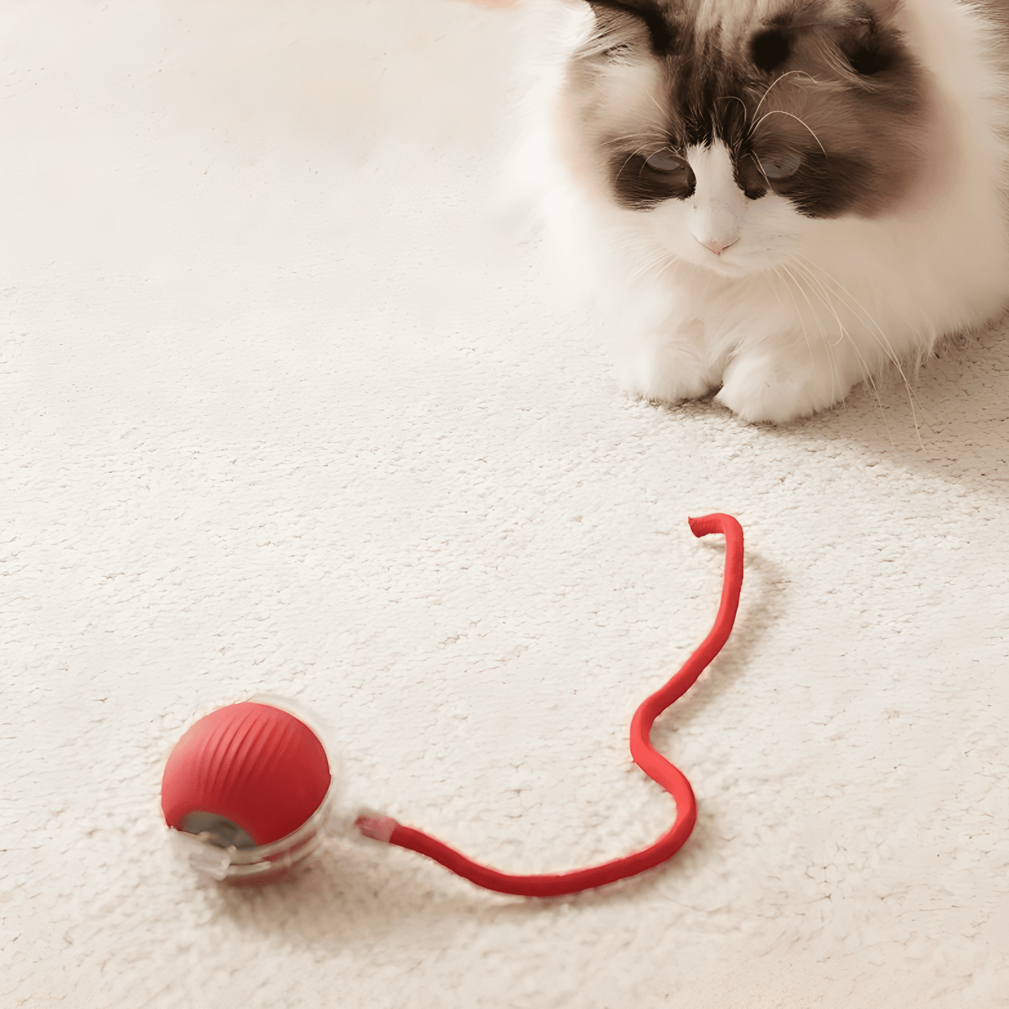 zoomball - kattenspeelgoed interactief automatisch usb oplaadbaar - mivero